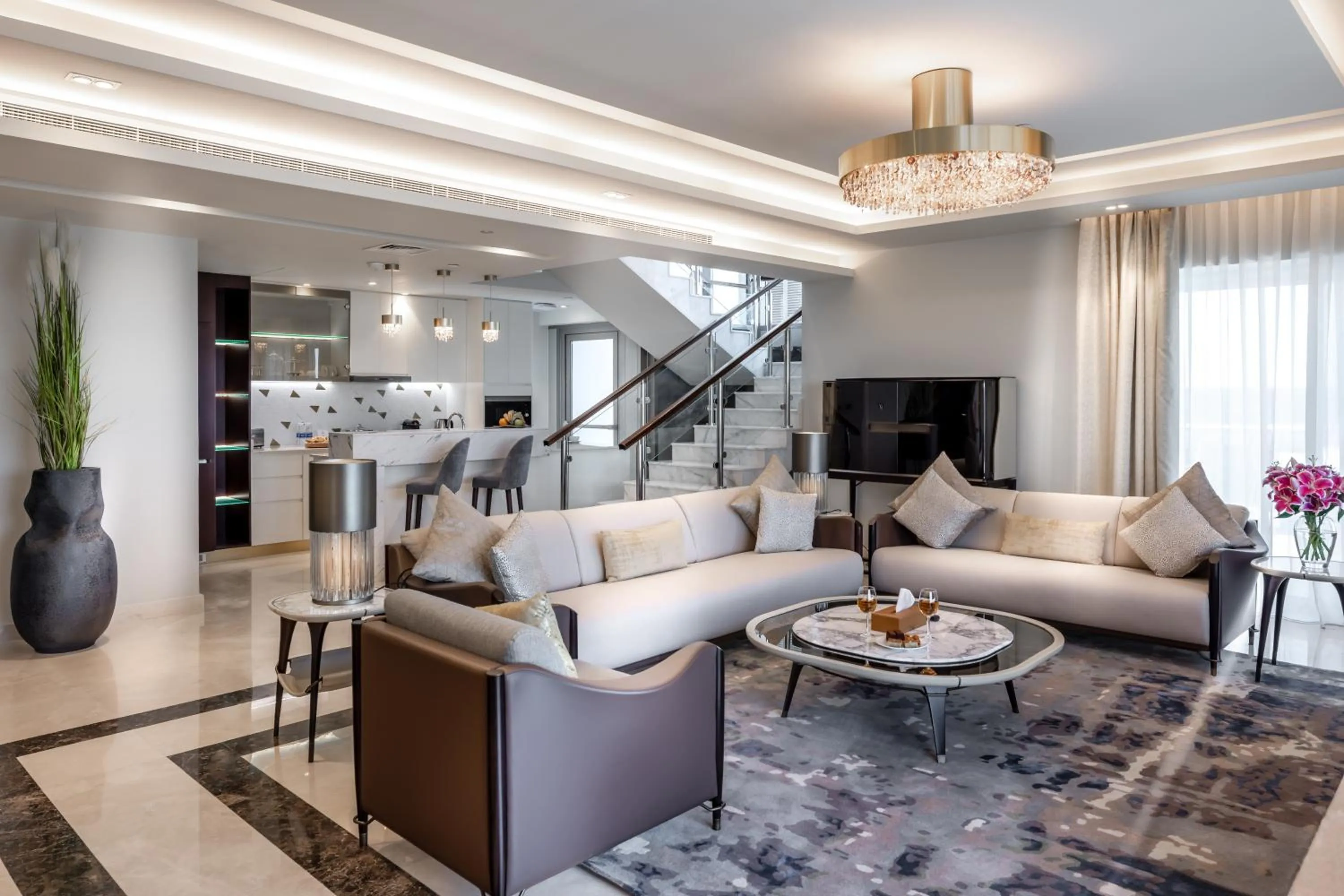 Living room in Somerset Downtown Al Khobar