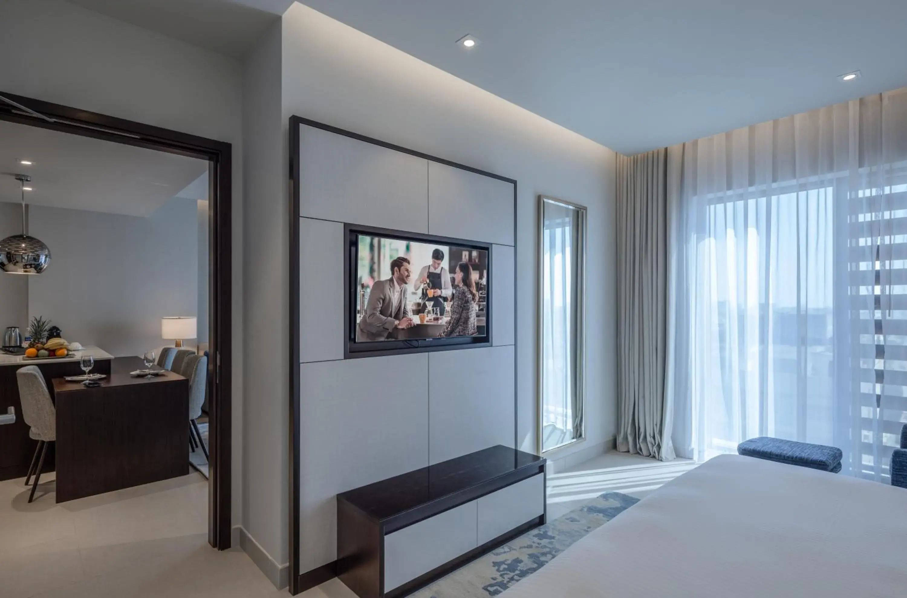 View (from property/room), Bed in Somerset Downtown Al Khobar View (from property/room), Bed in Somerset Downtown Al Khobar