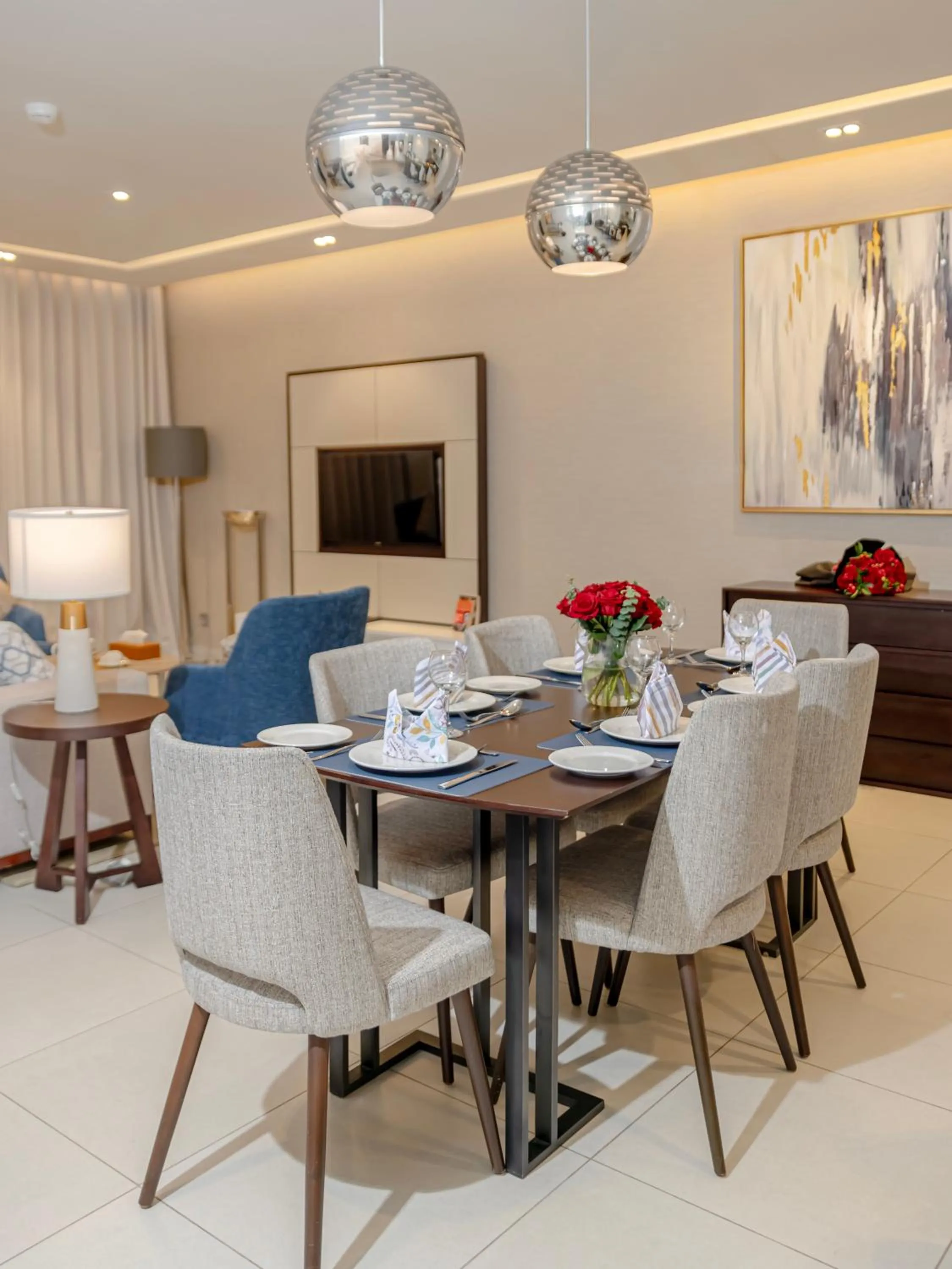 Dining area in Somerset Downtown Al Khobar