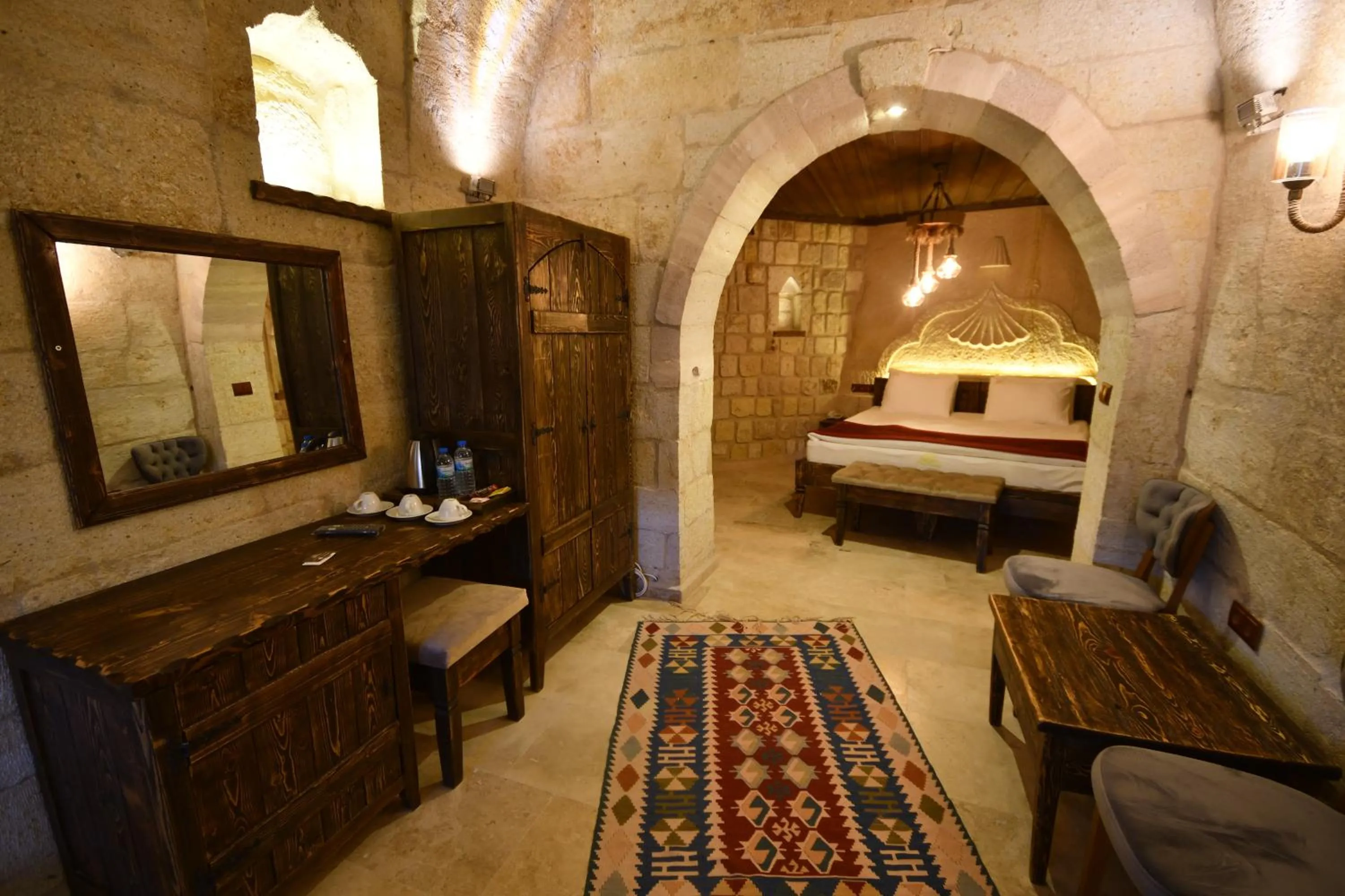 Living room, Bed in Under Cave Cappadocia