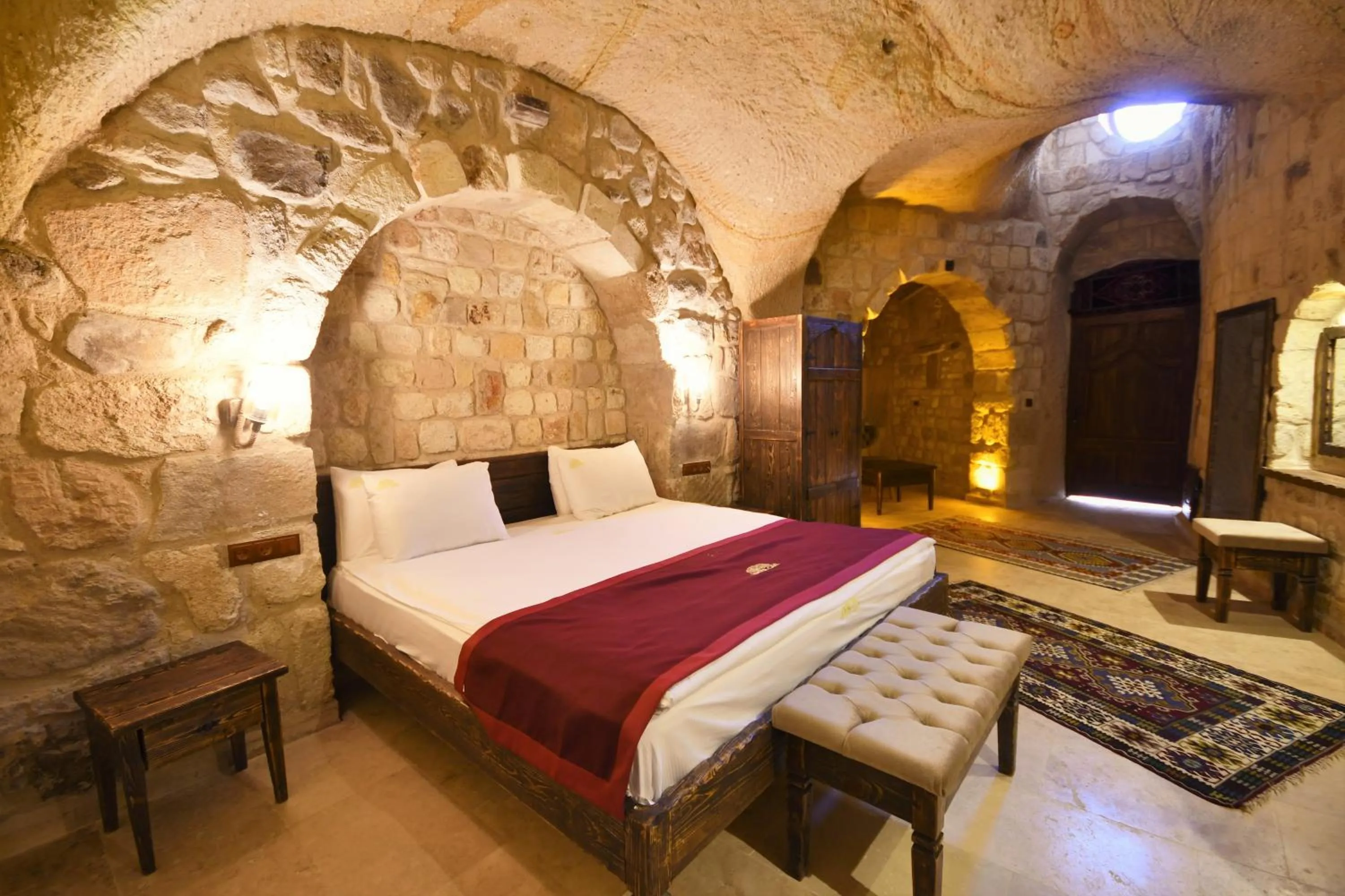Bedroom, Bed in Under Cave Cappadocia