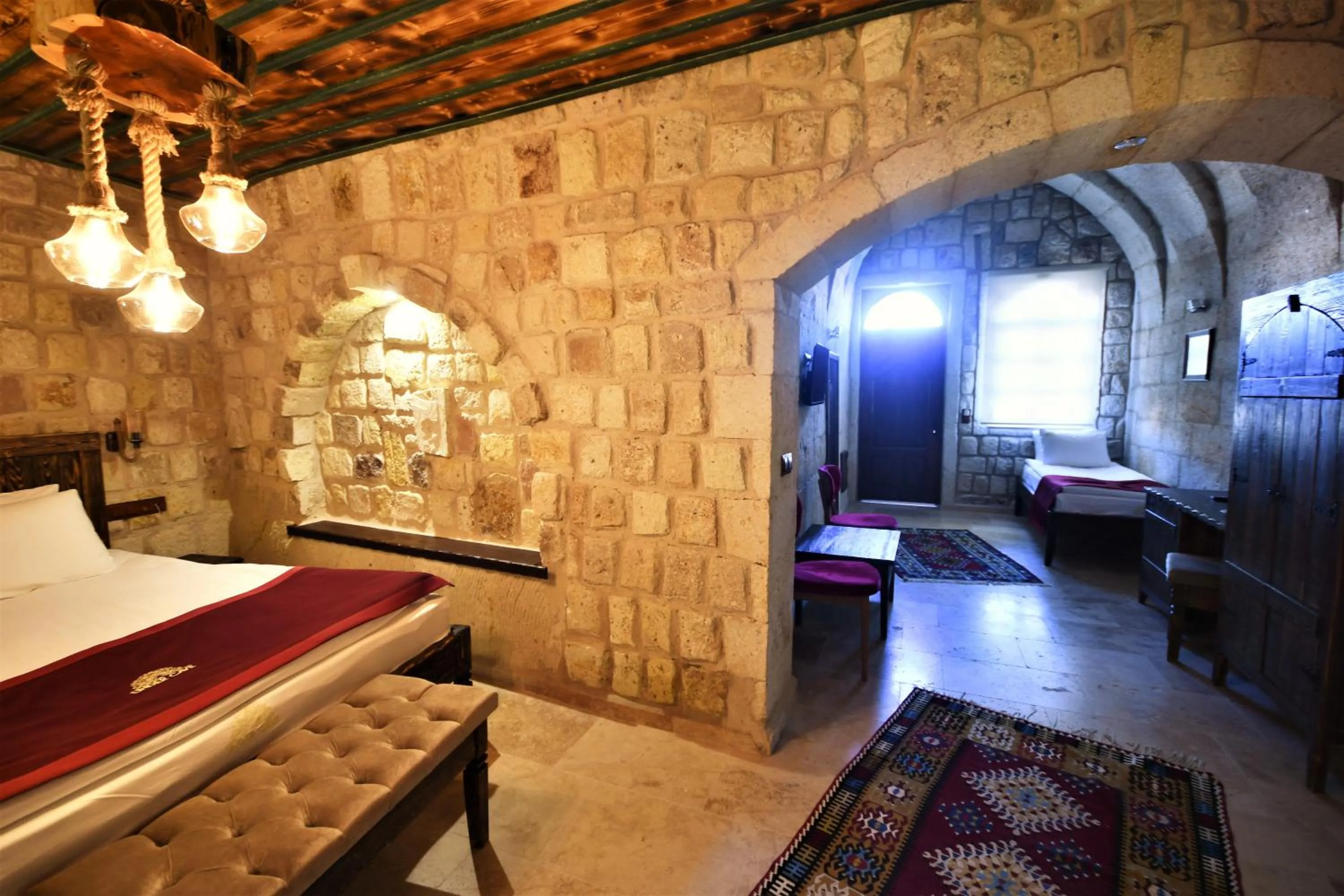 Photo of the whole room, Bed in Under Cave Cappadocia