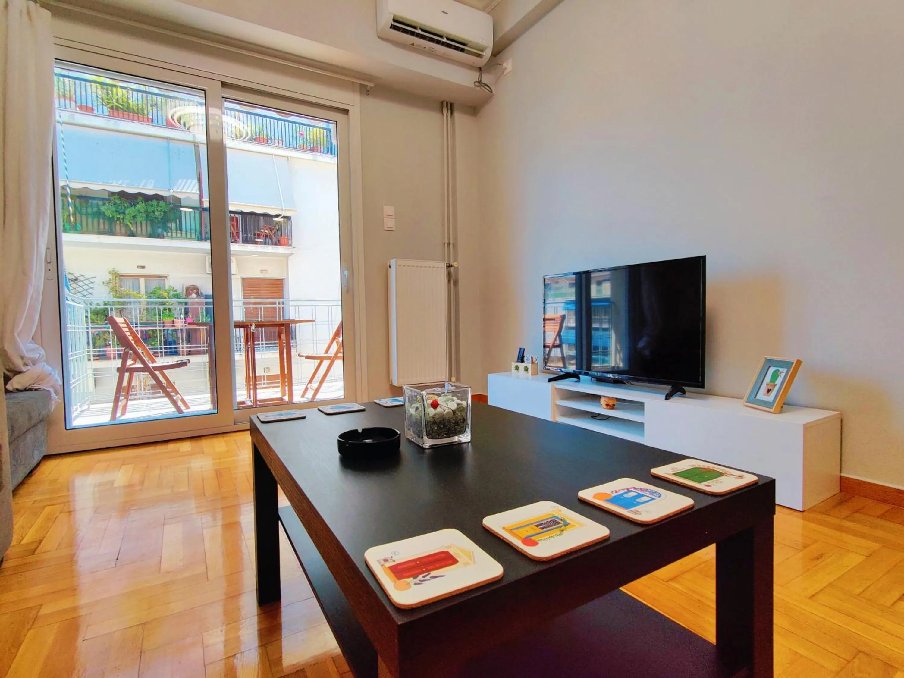 TV and multimedia in WSD Brand Cozy 2BD with Balcony near Acropolis