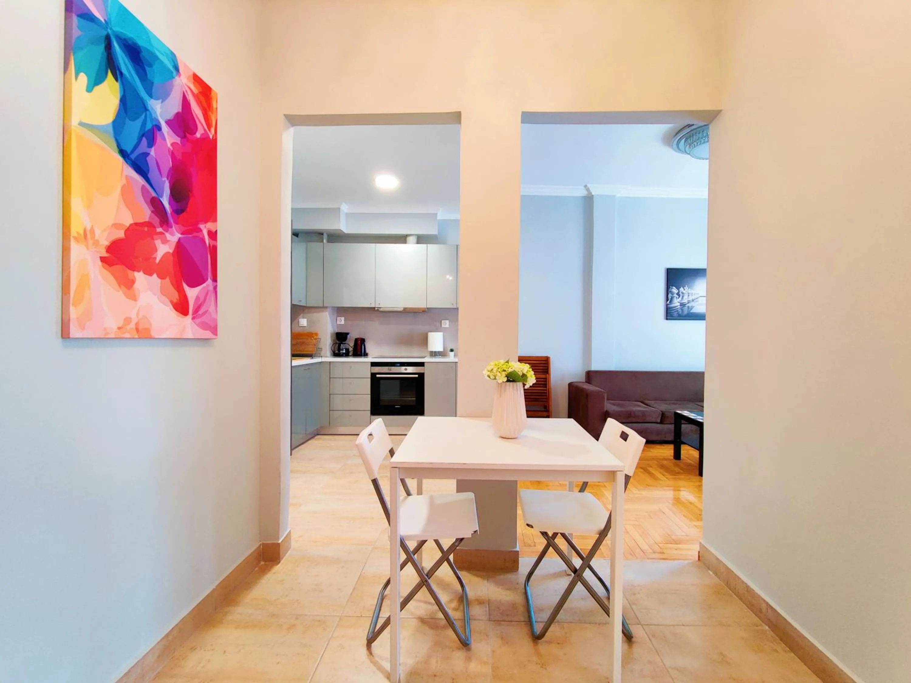 Dining area in WSD Brand Cozy 2BD with Balcony near Acropolis