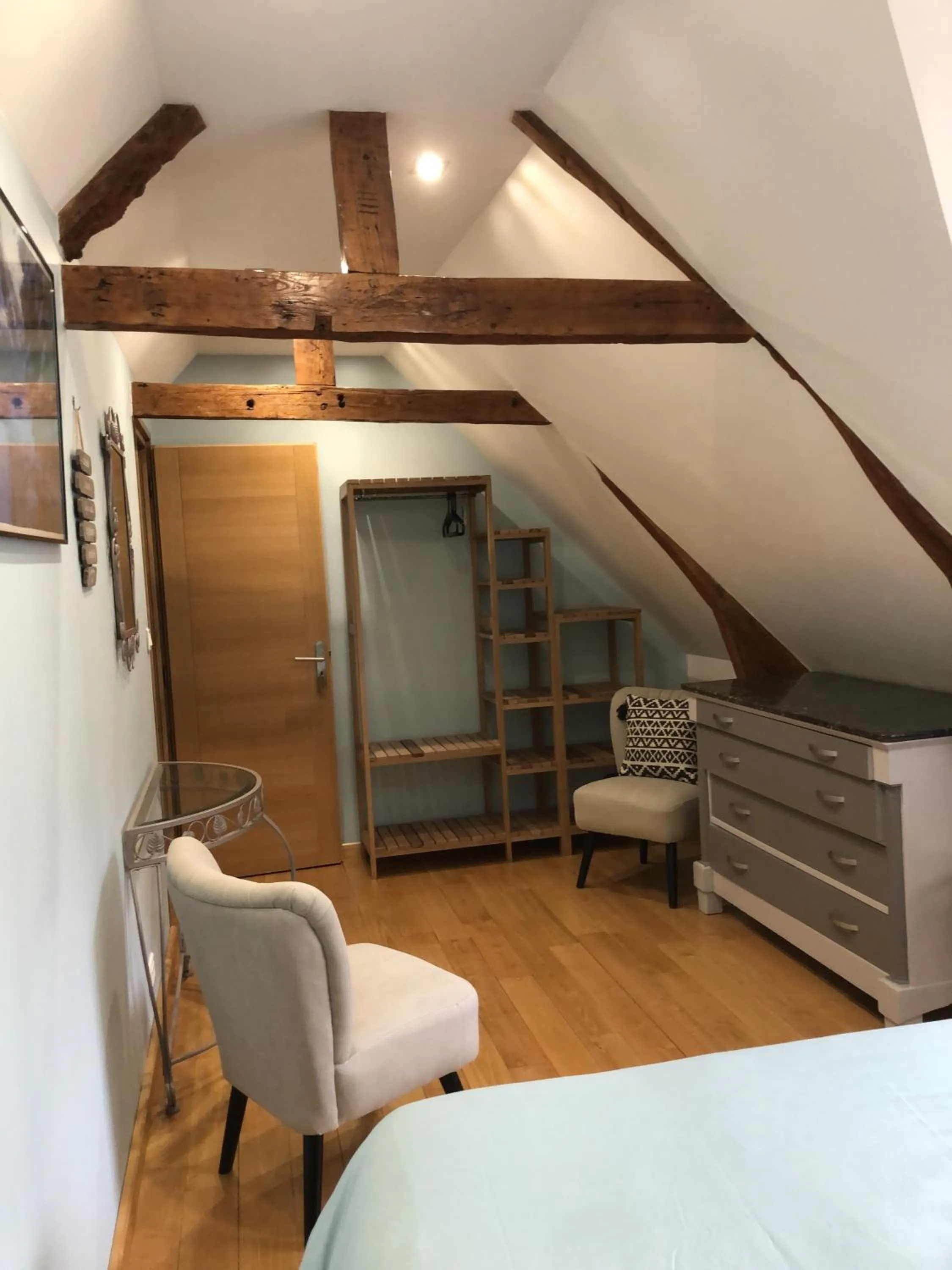 Bed in La Mésangeraie Gîte Chambres d'hôtes