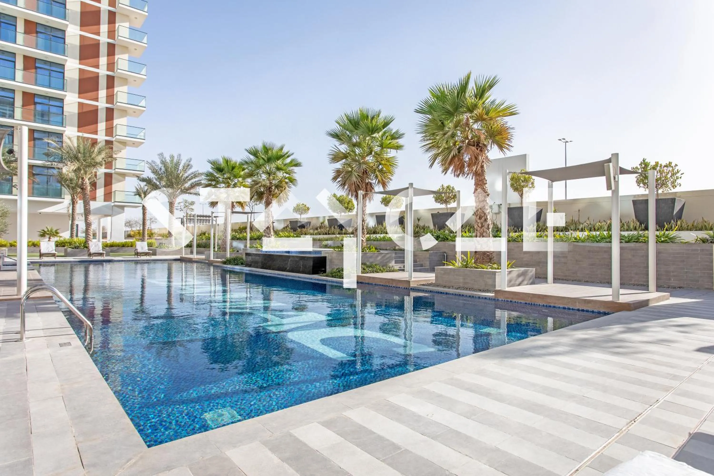 Pool view in Staycae Holiday Homes - Celestia