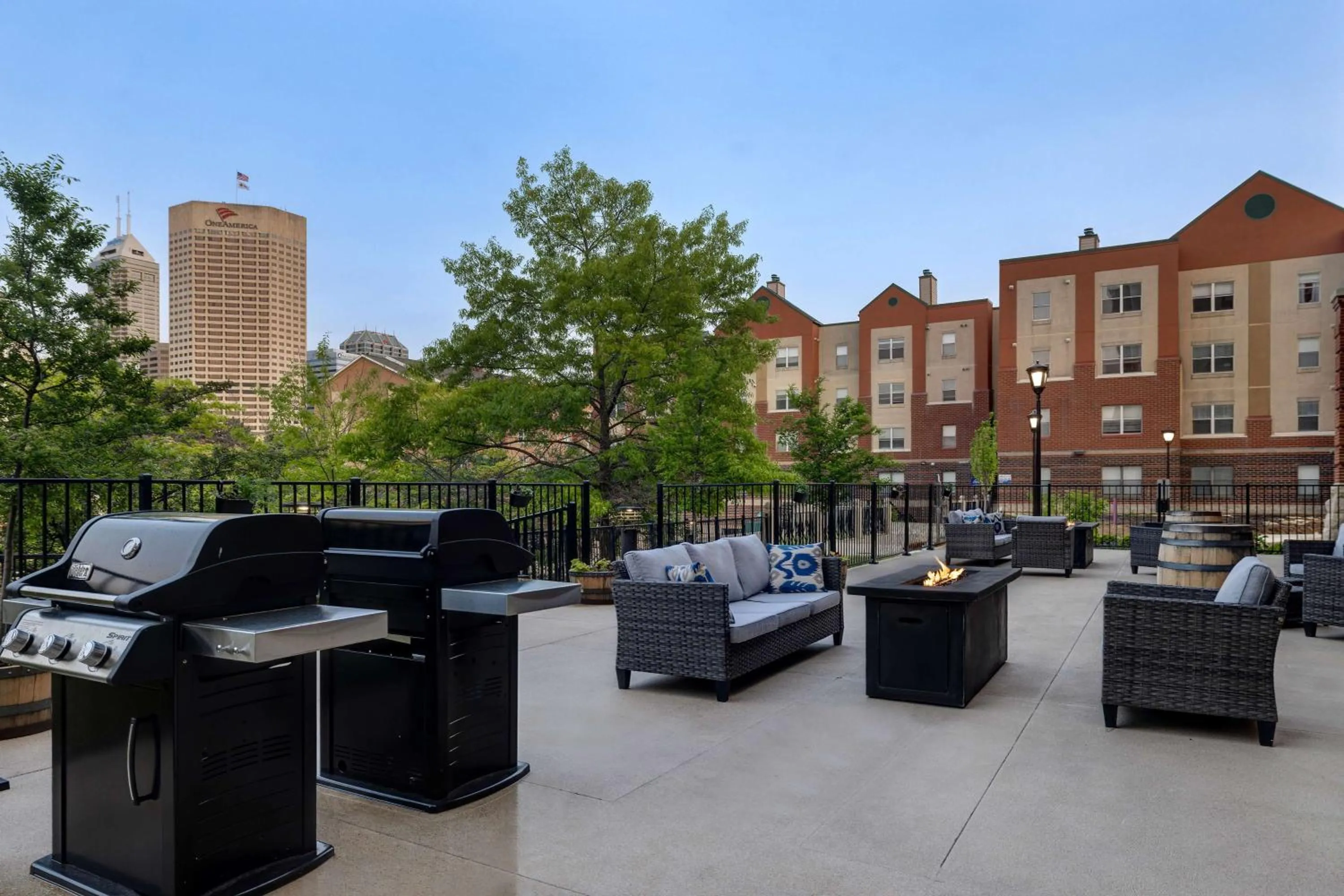 Patio in Homewood Suites by Hilton Indianapolis Downtown IUPUI