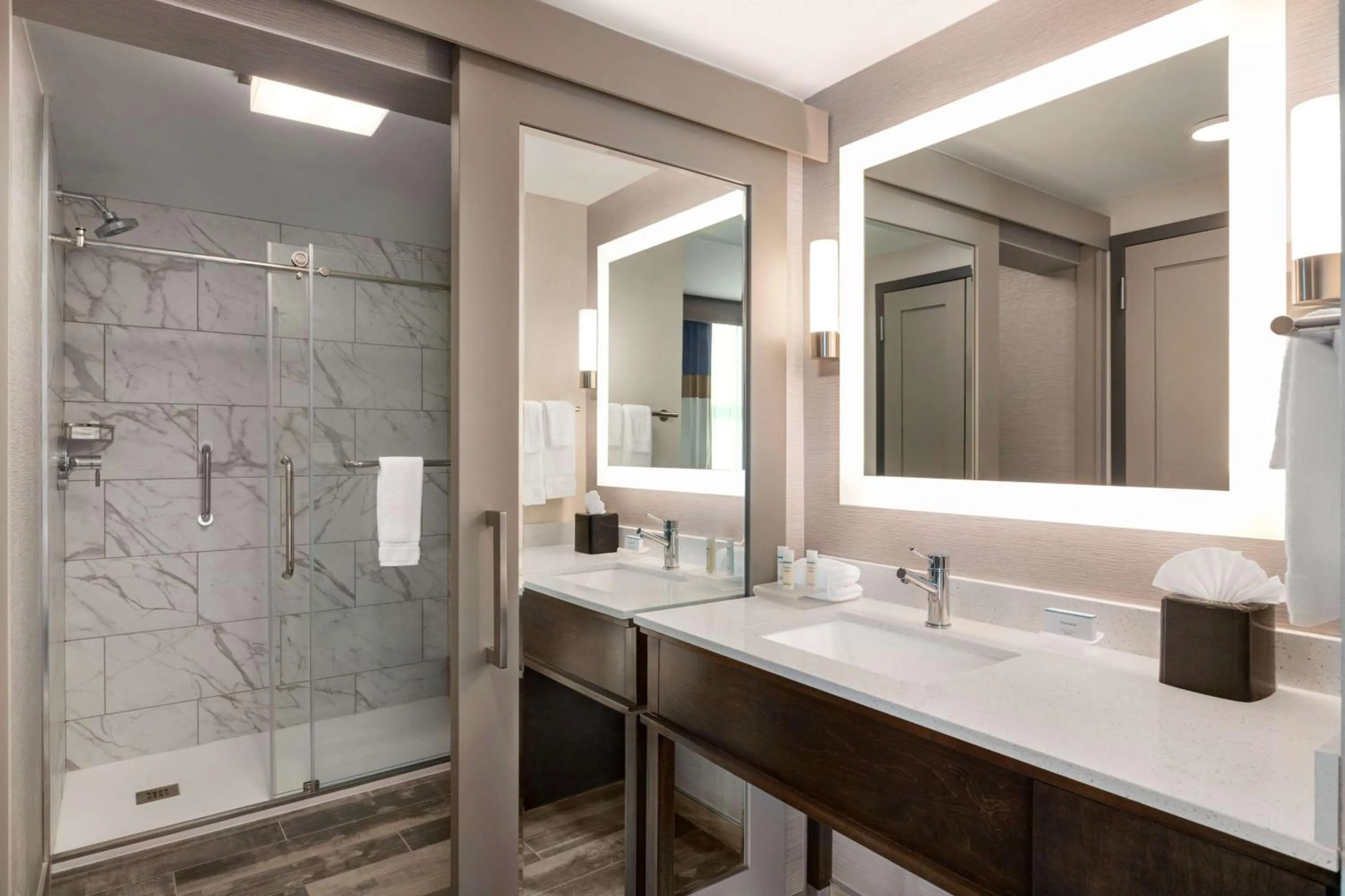 Bathroom in Homewood Suites by Hilton Indianapolis Downtown IUPUI