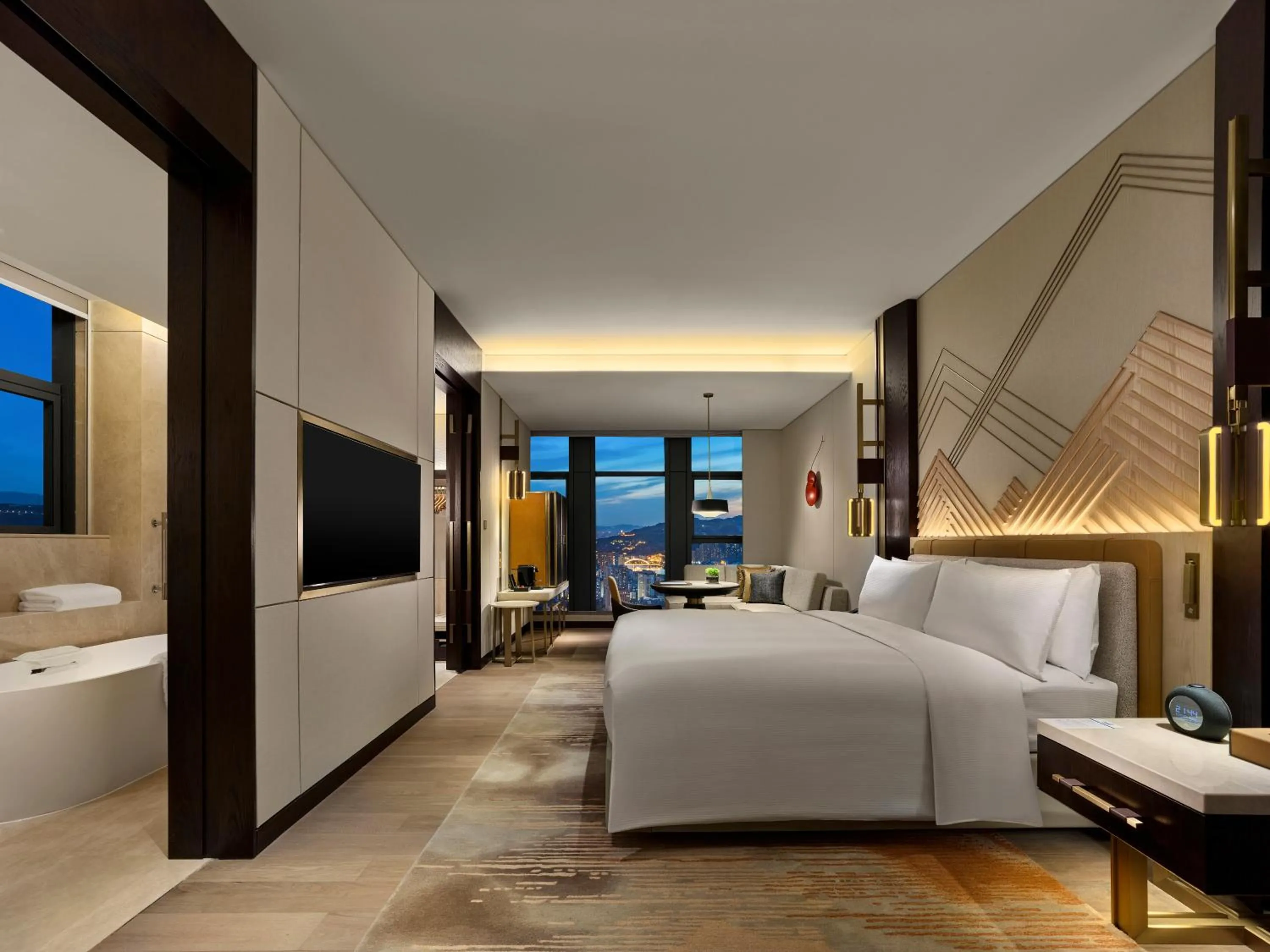 Bed in Hilton Lanzhou City Center