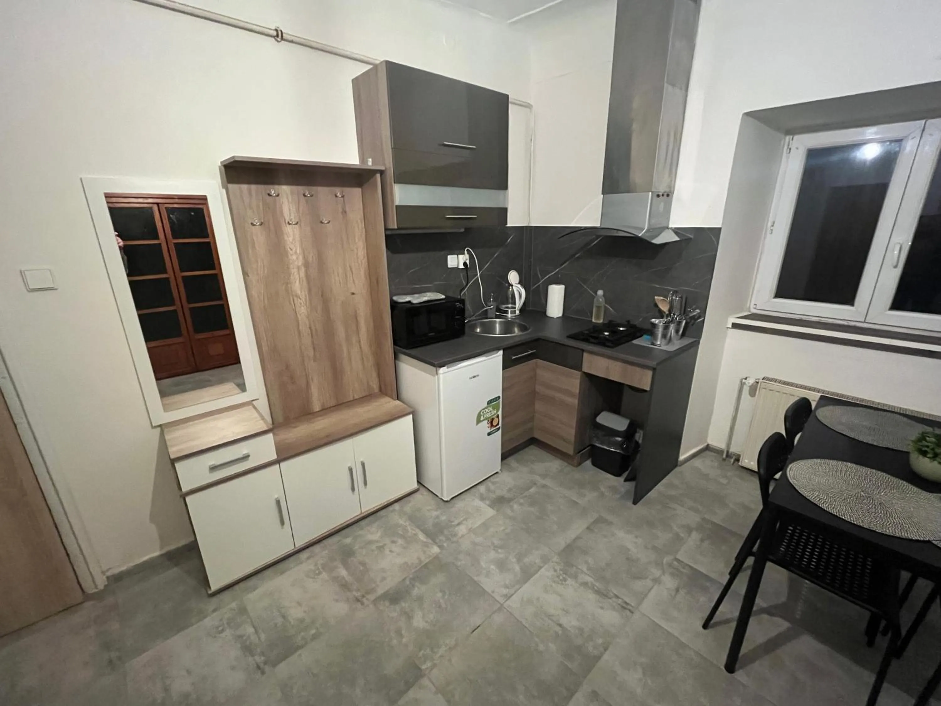 Kitchen or kitchenette in H@M Penzion