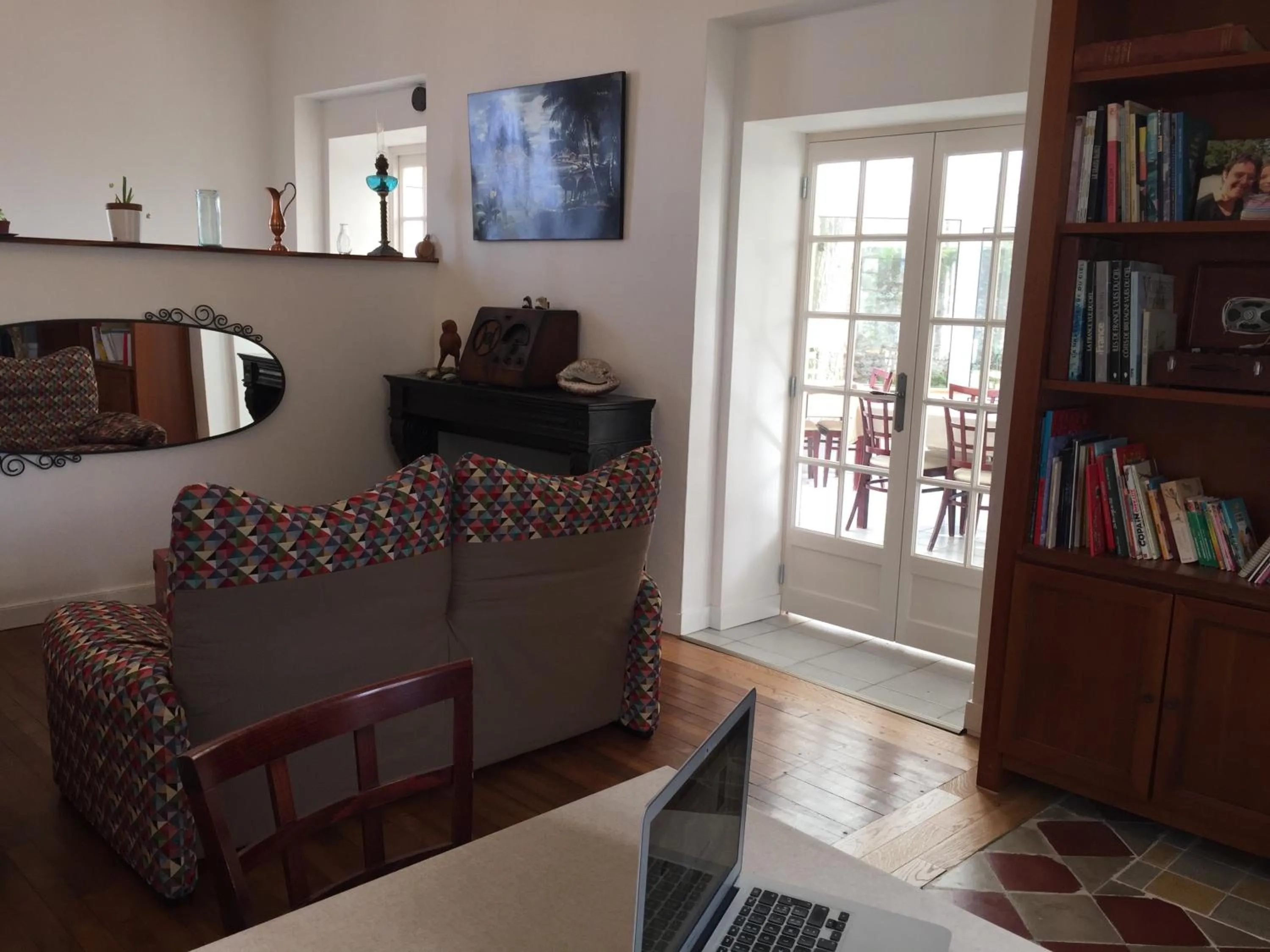 Living room in La Houache Chambres d'Hôtes