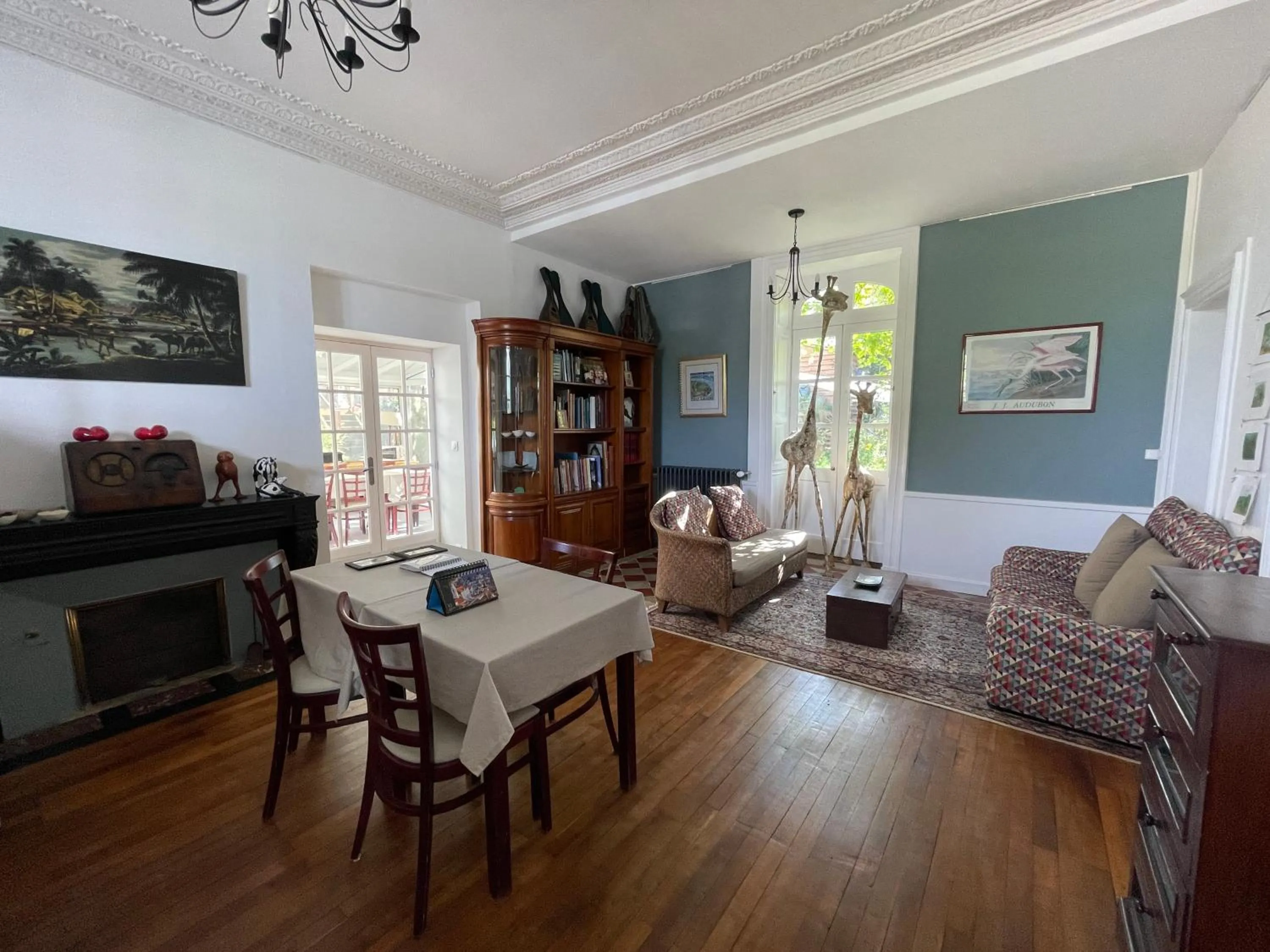 Living room in La Houache Chambres d'Hôtes