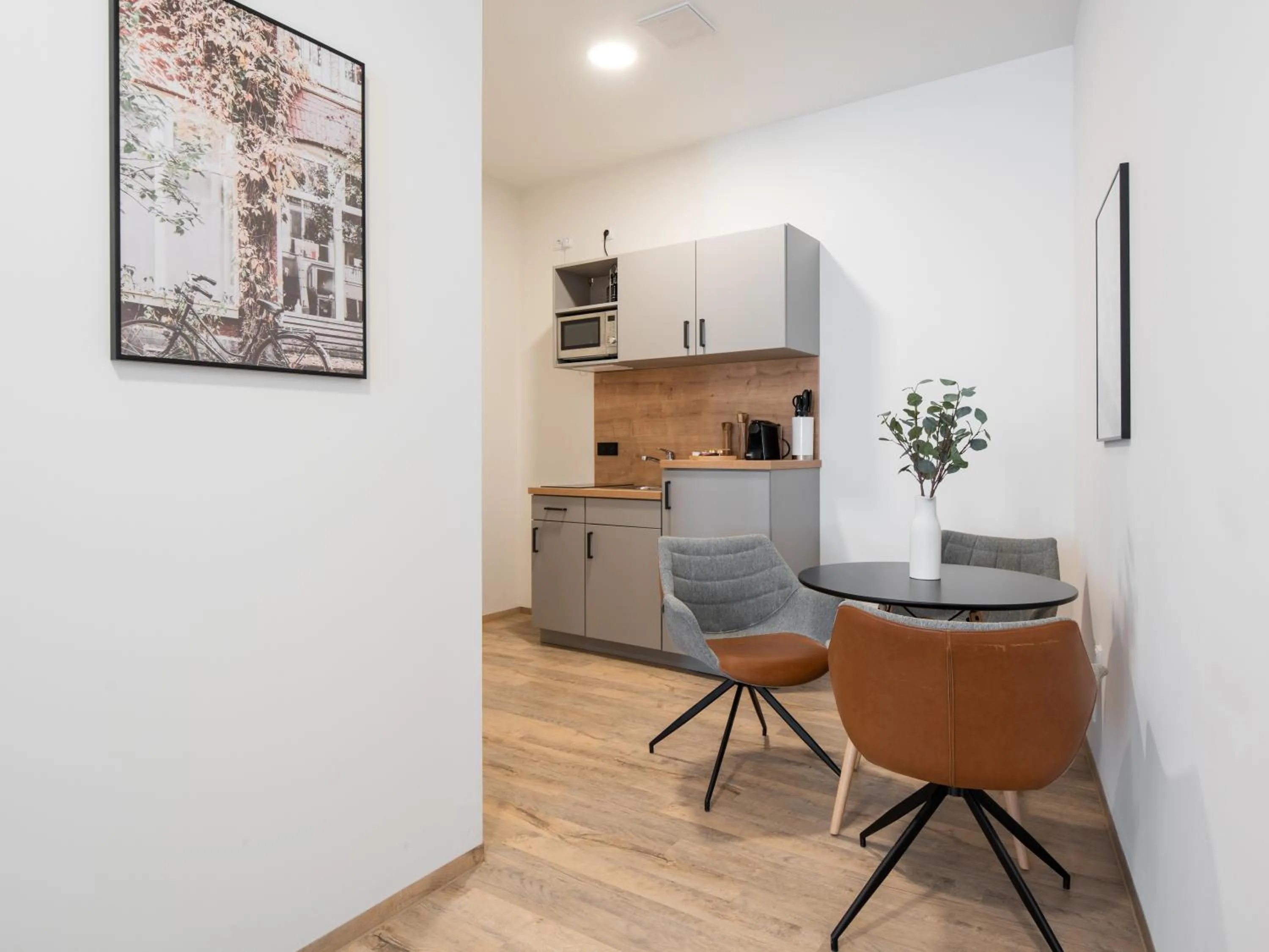 Kitchen or kitchenette in Limehome Bamberg Keßlerstraße