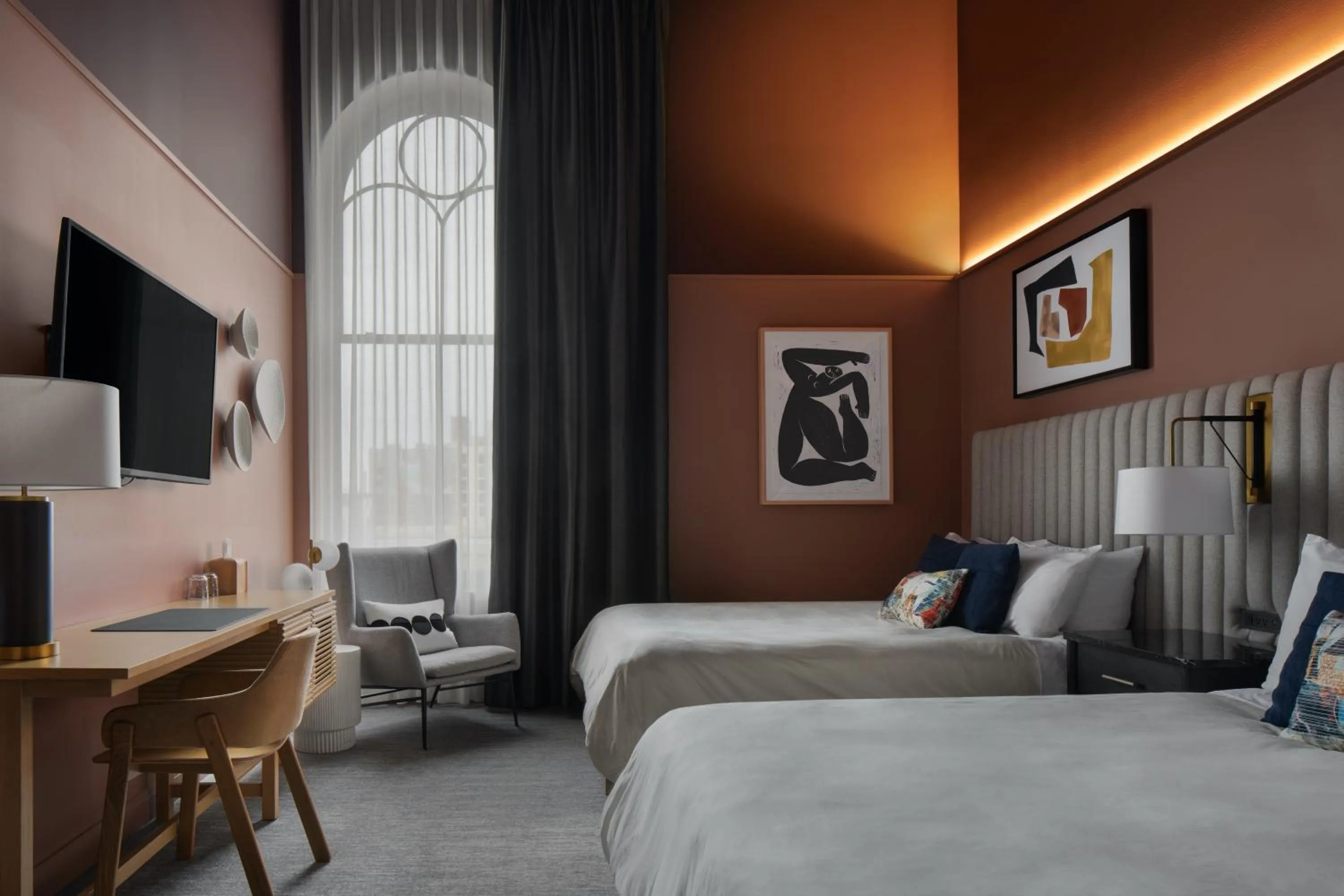 Bedroom, Bed in Kinn Guesthouse Downtown