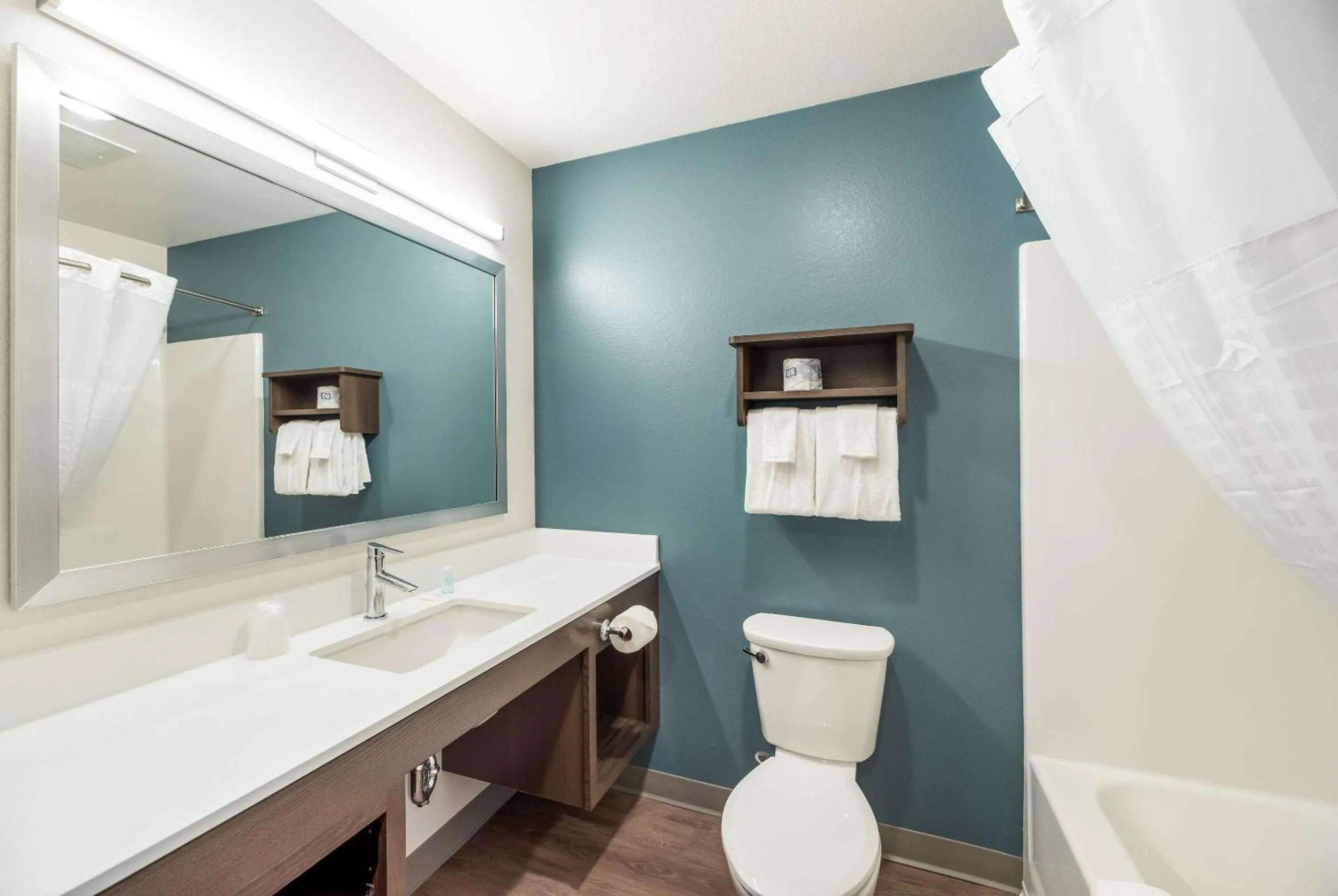 Bathroom in WoodSpring Suites Tucson-South