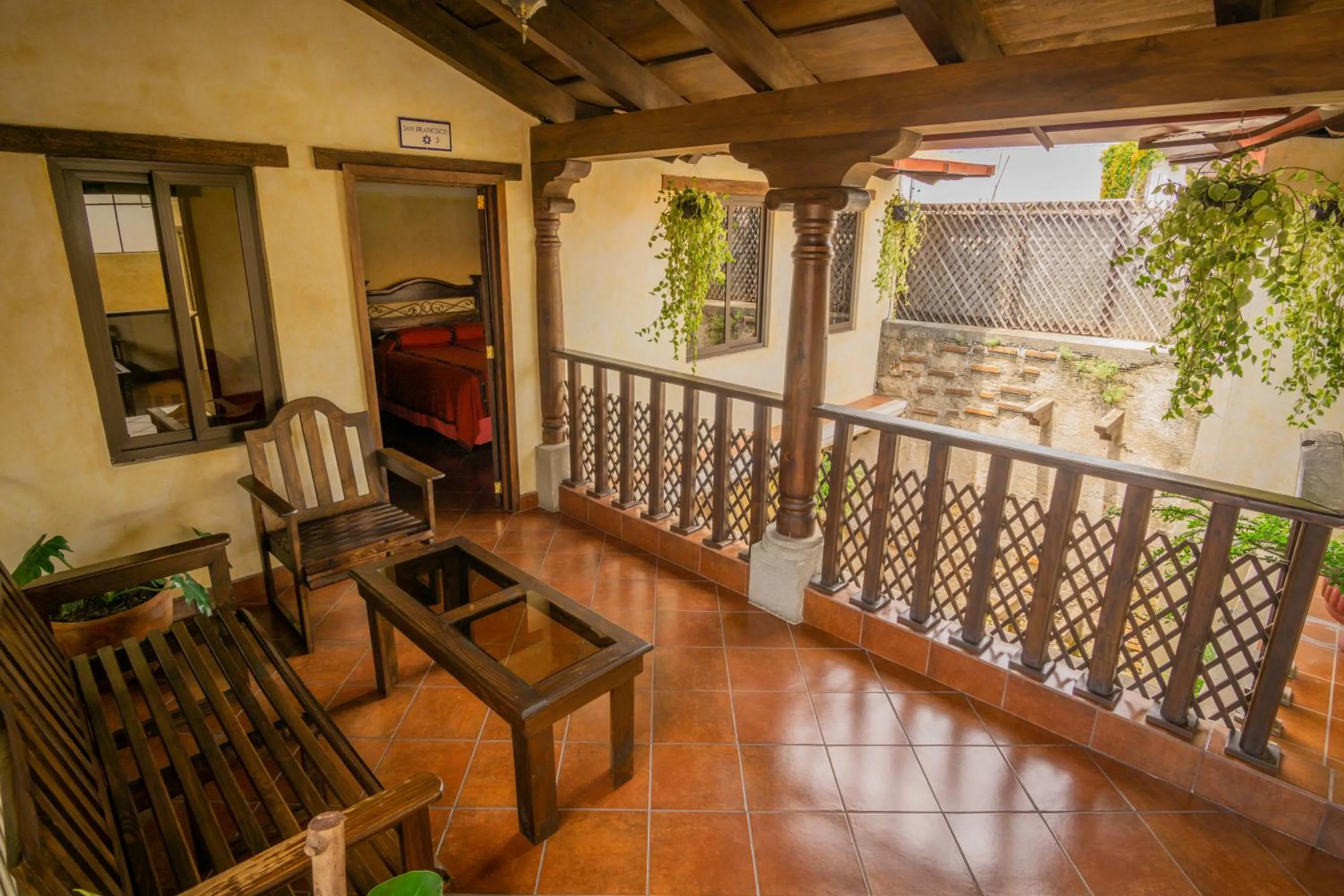 Patio in Hotel Maya Ik'