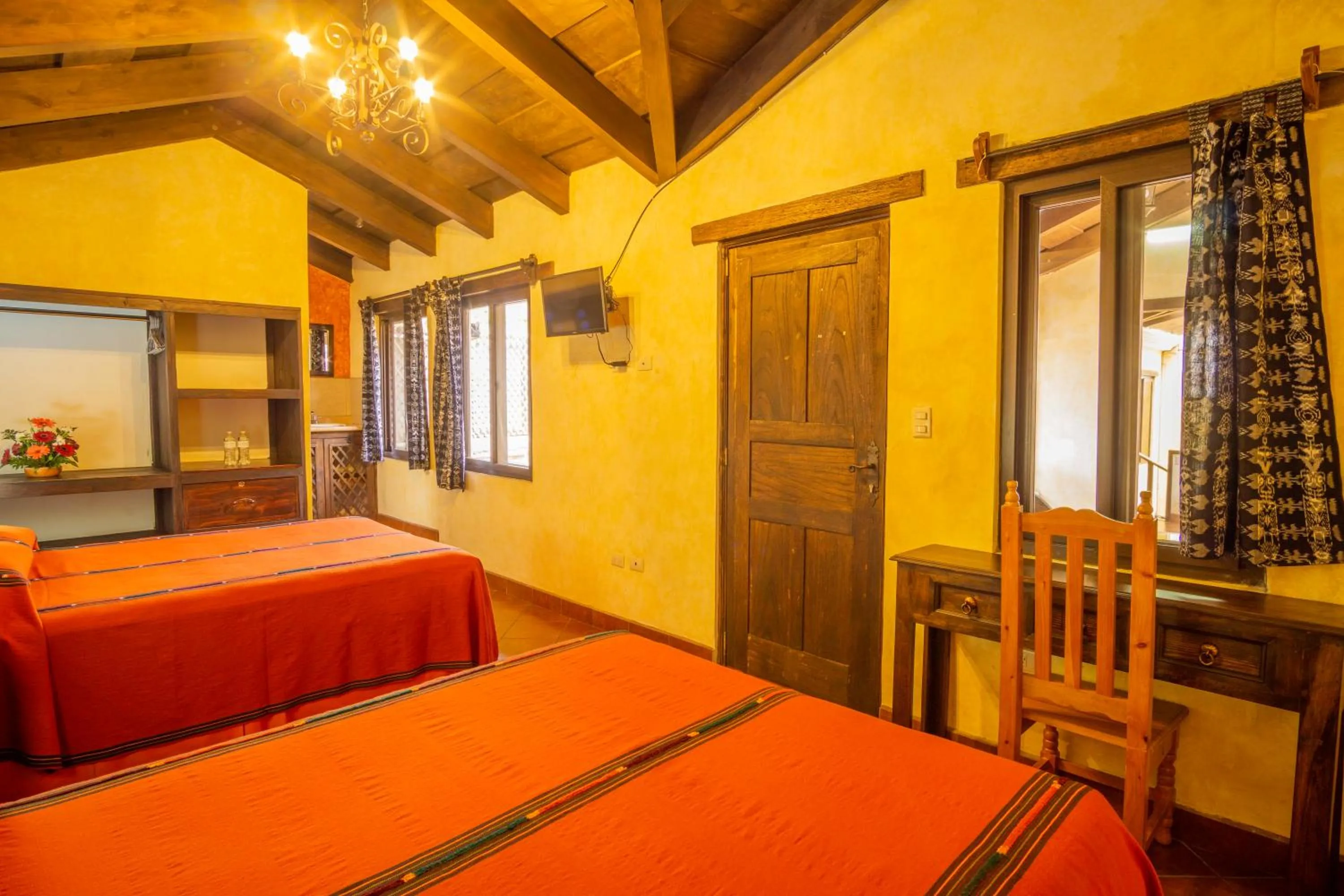 Bedroom, Bed in Hotel Maya Ik'