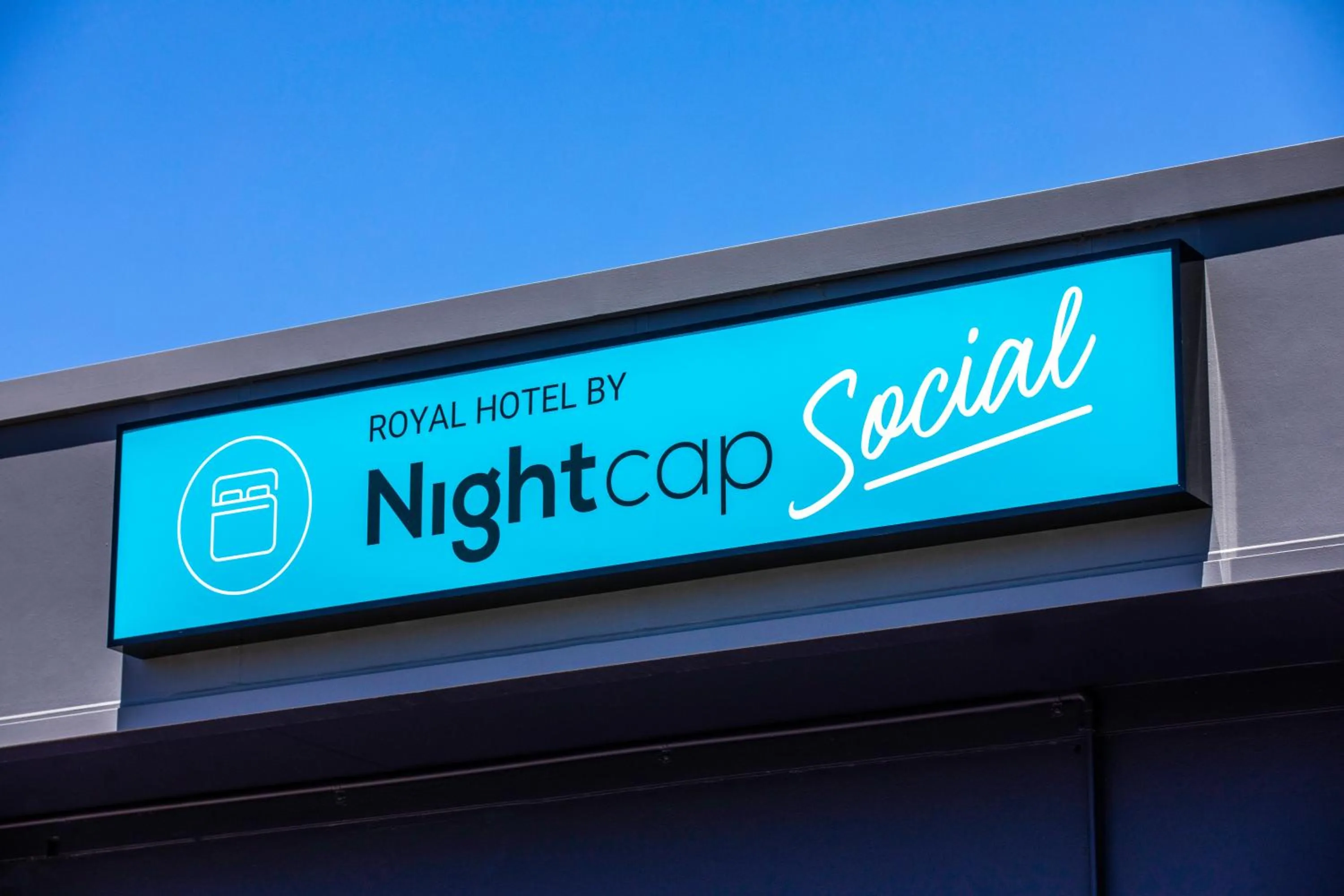Property logo or sign in Royal Hotel by Nightcap Social