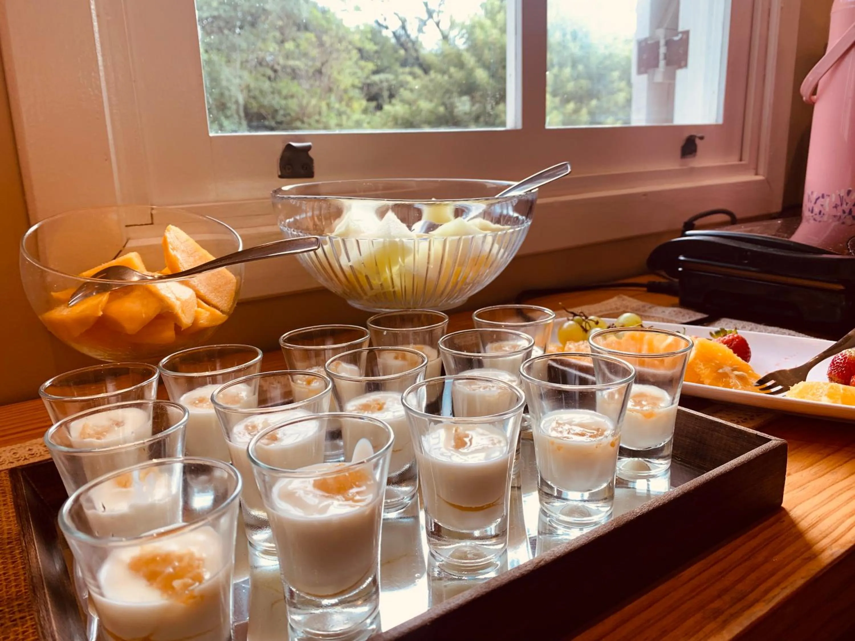 Continental breakfast in Pousada Quinta do Vale