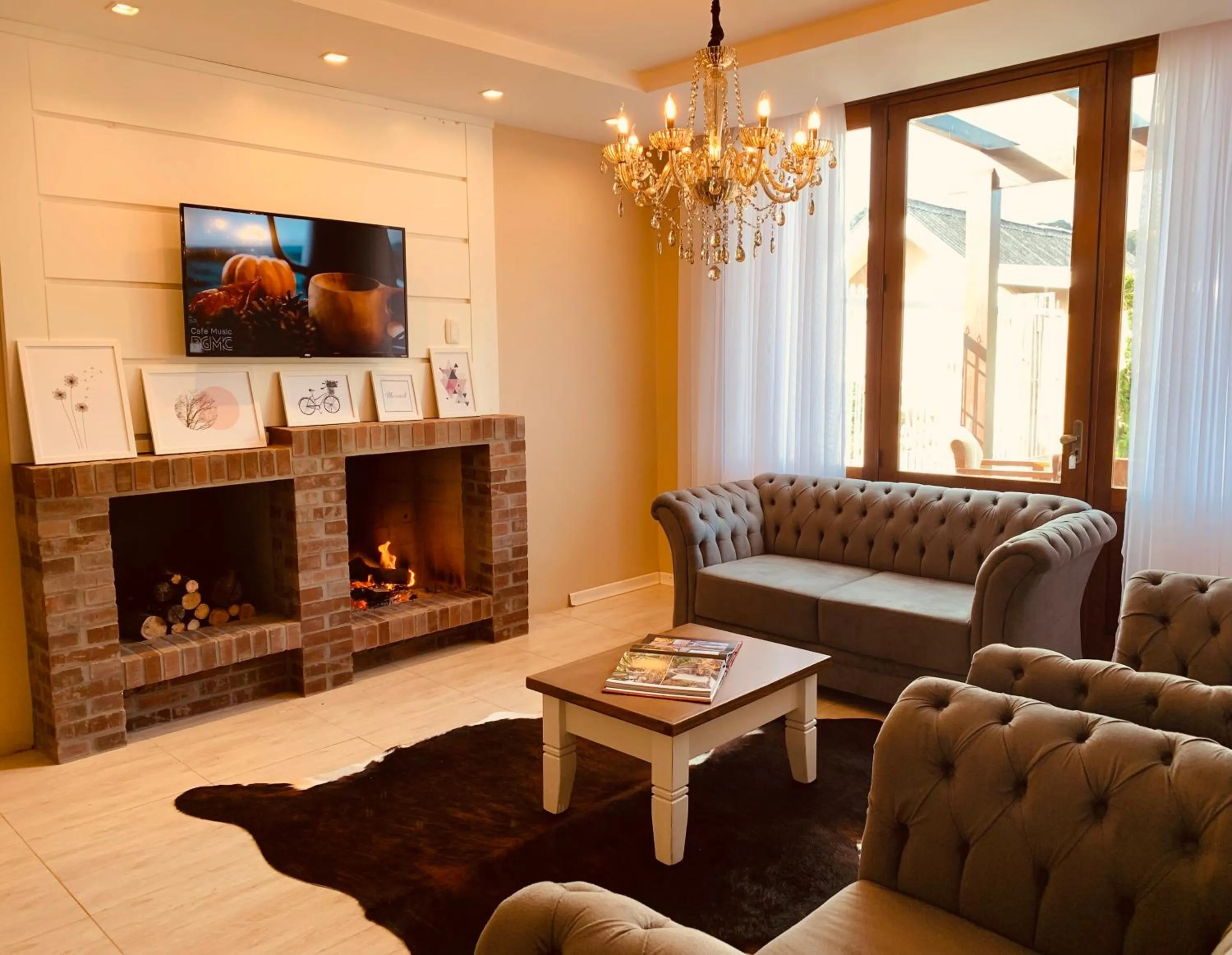 Living room in Pousada Quinta do Vale