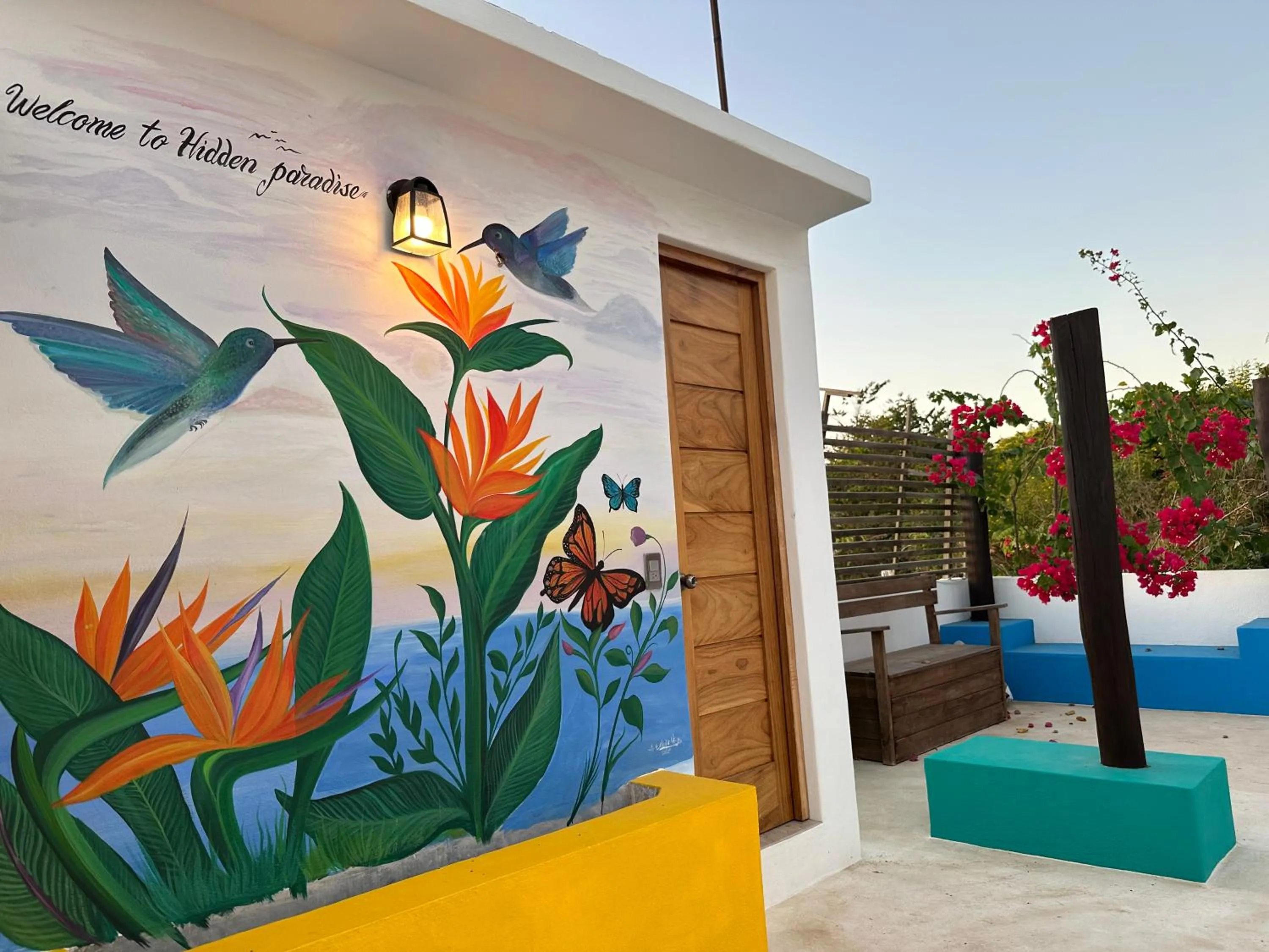 Patio in Beachfront Paradise Boutique Hotel