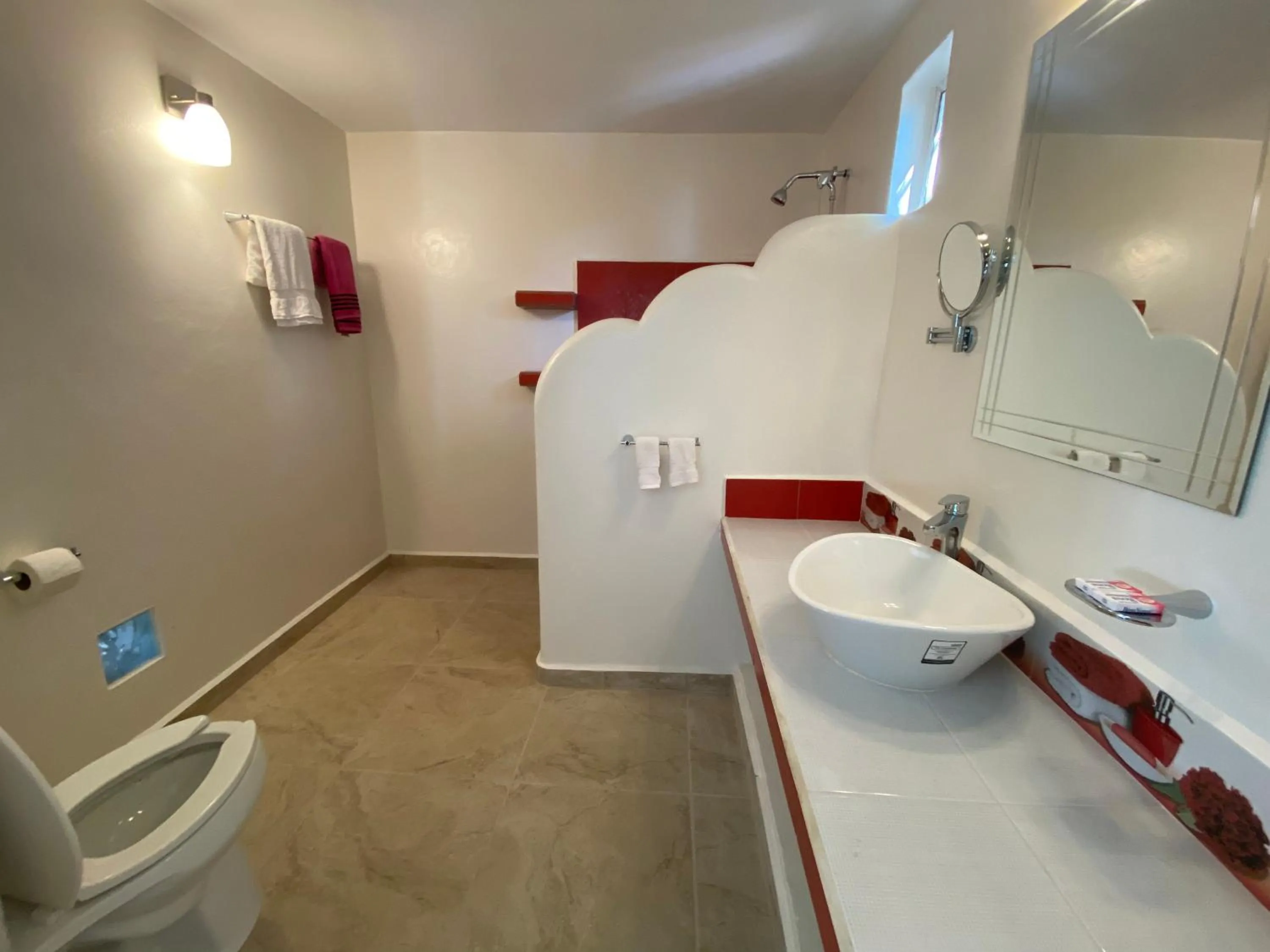 Bathroom in Beachfront Paradise Boutique Hotel