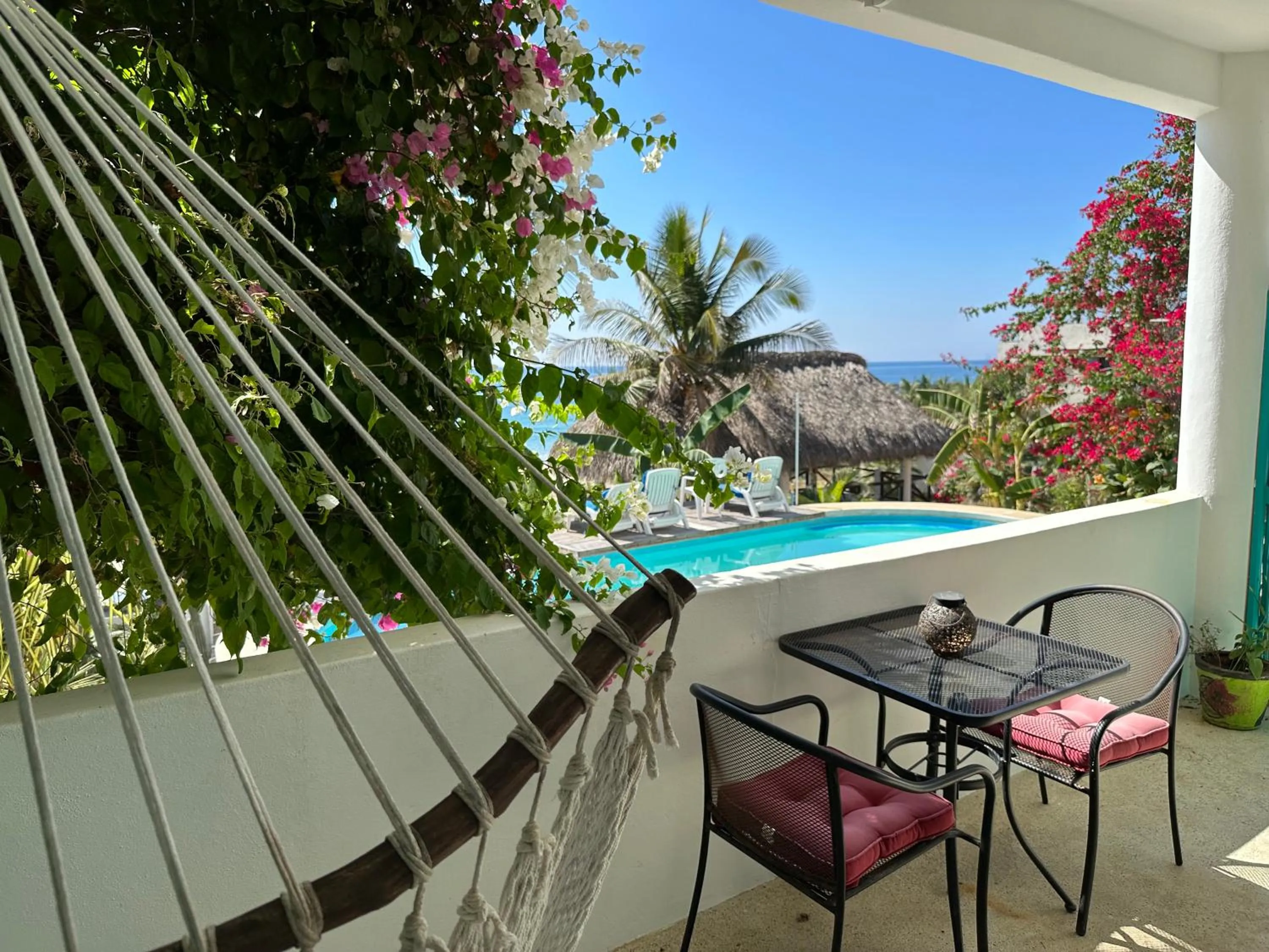 Patio in Beachfront Paradise Boutique Hotel
