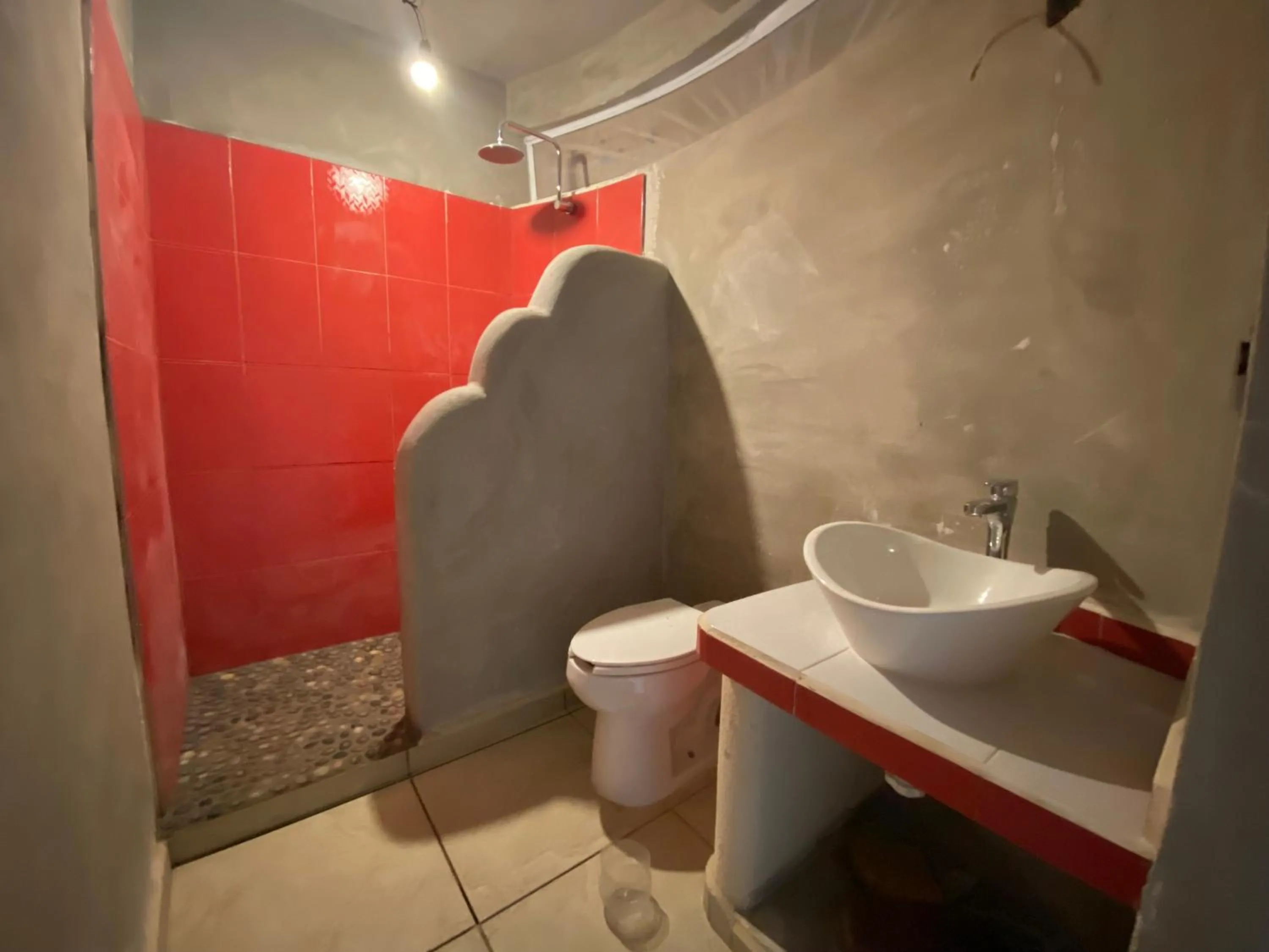 Shower in Beachfront Paradise Boutique Hotel