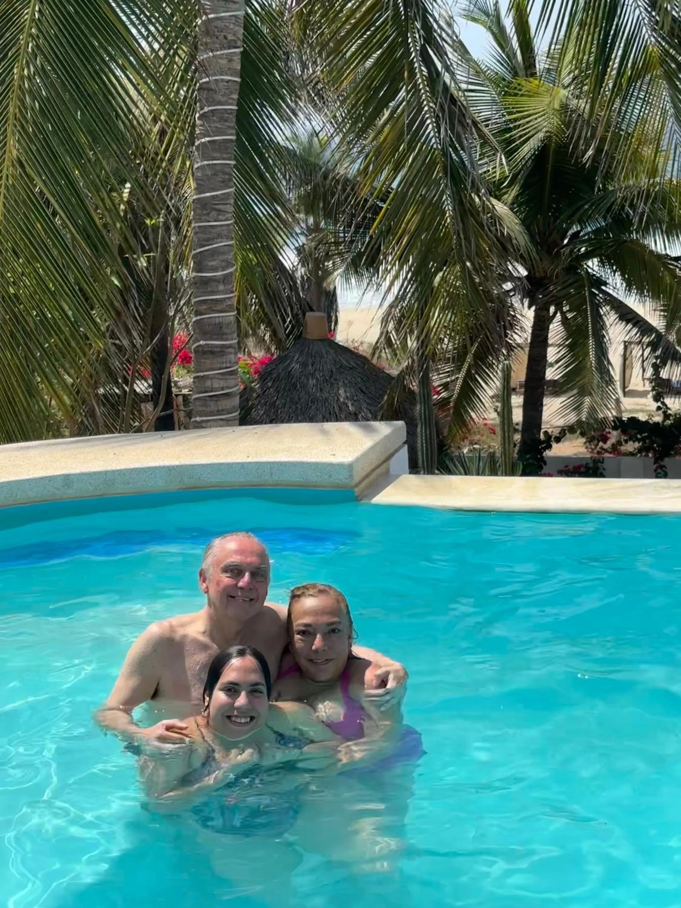 Swimming pool in Beachfront Paradise Boutique Hotel