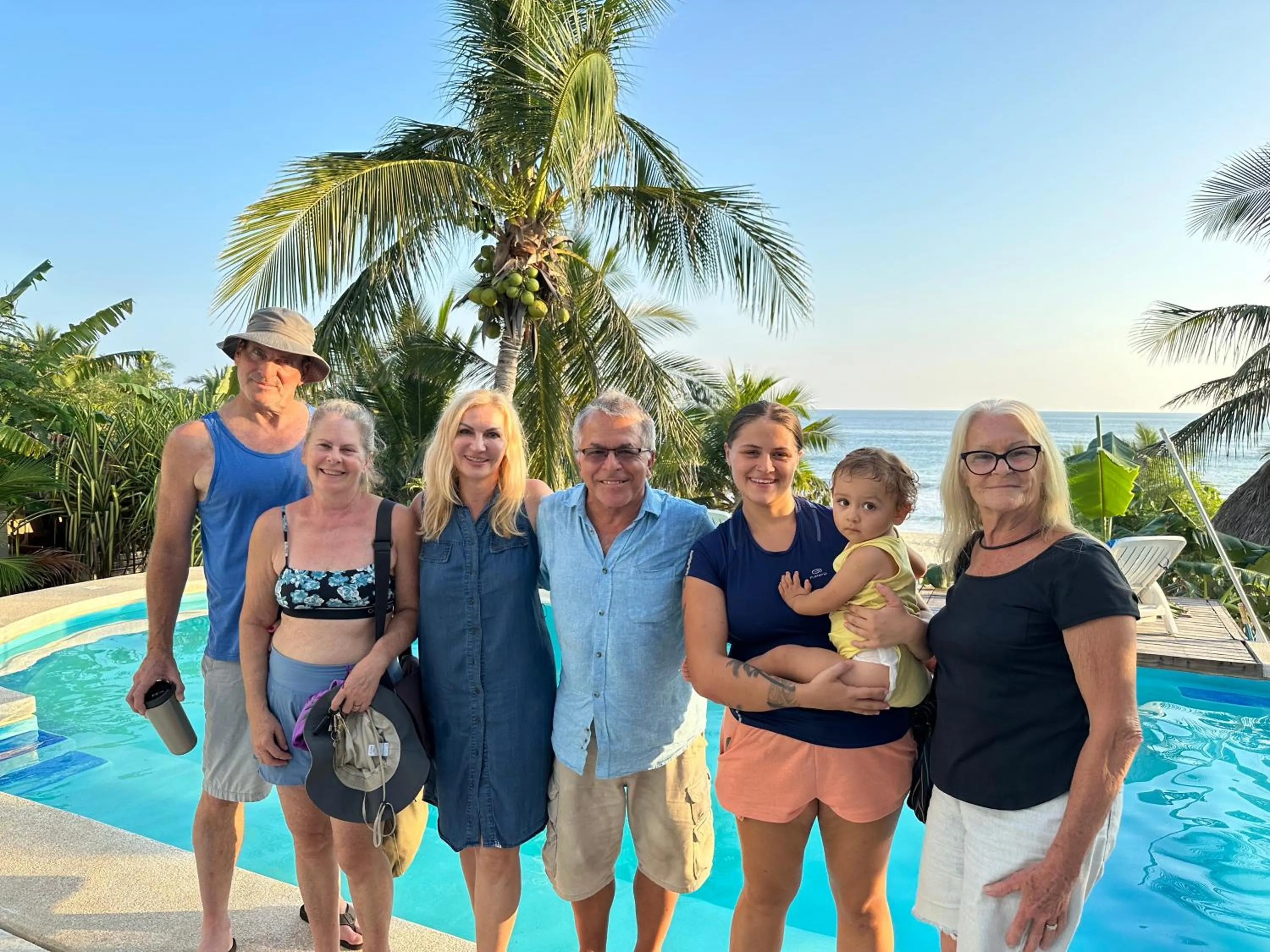 Swimming pool in Beachfront Paradise Boutique Hotel