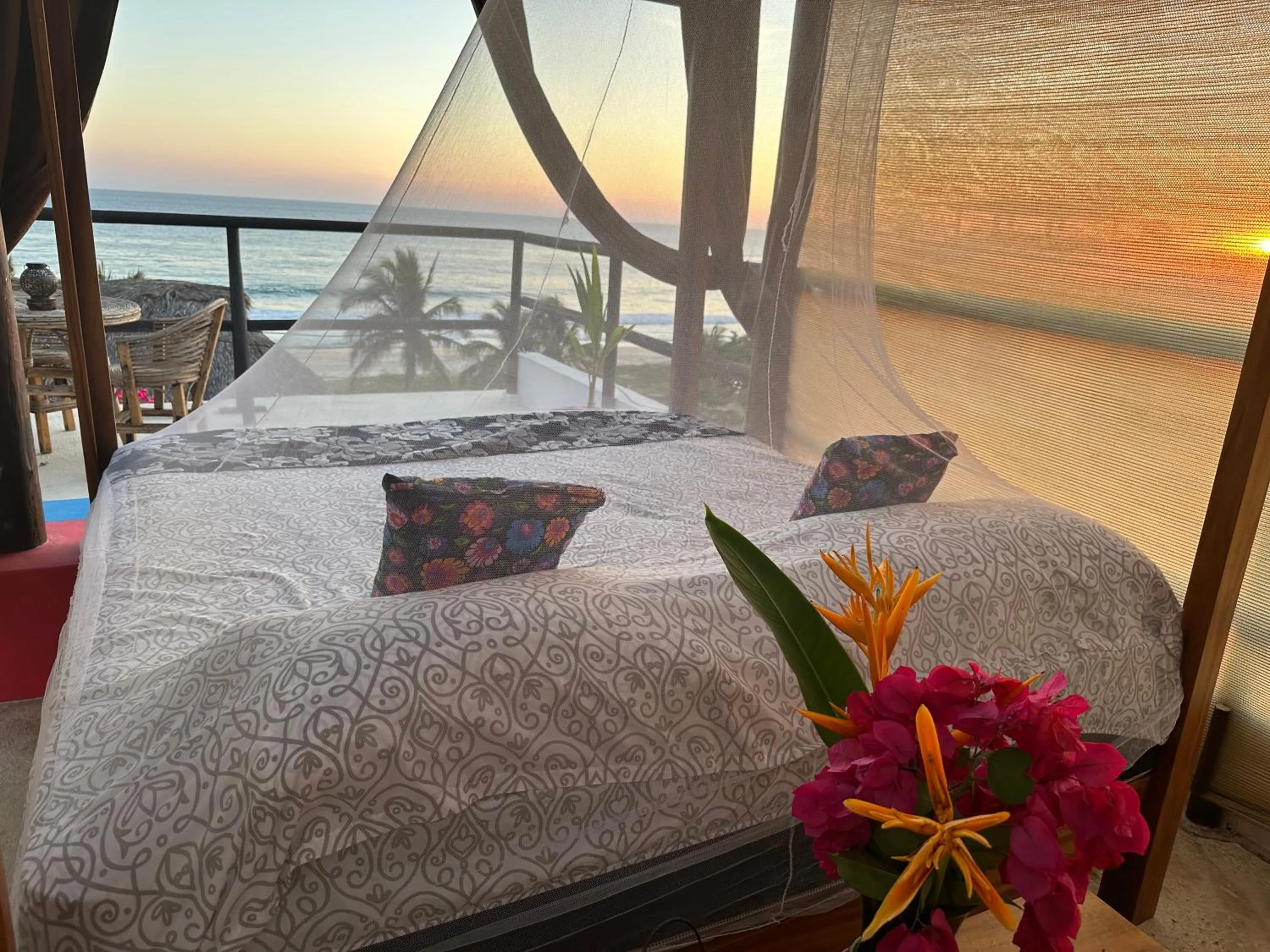 Bed in Beachfront Paradise Boutique Hotel