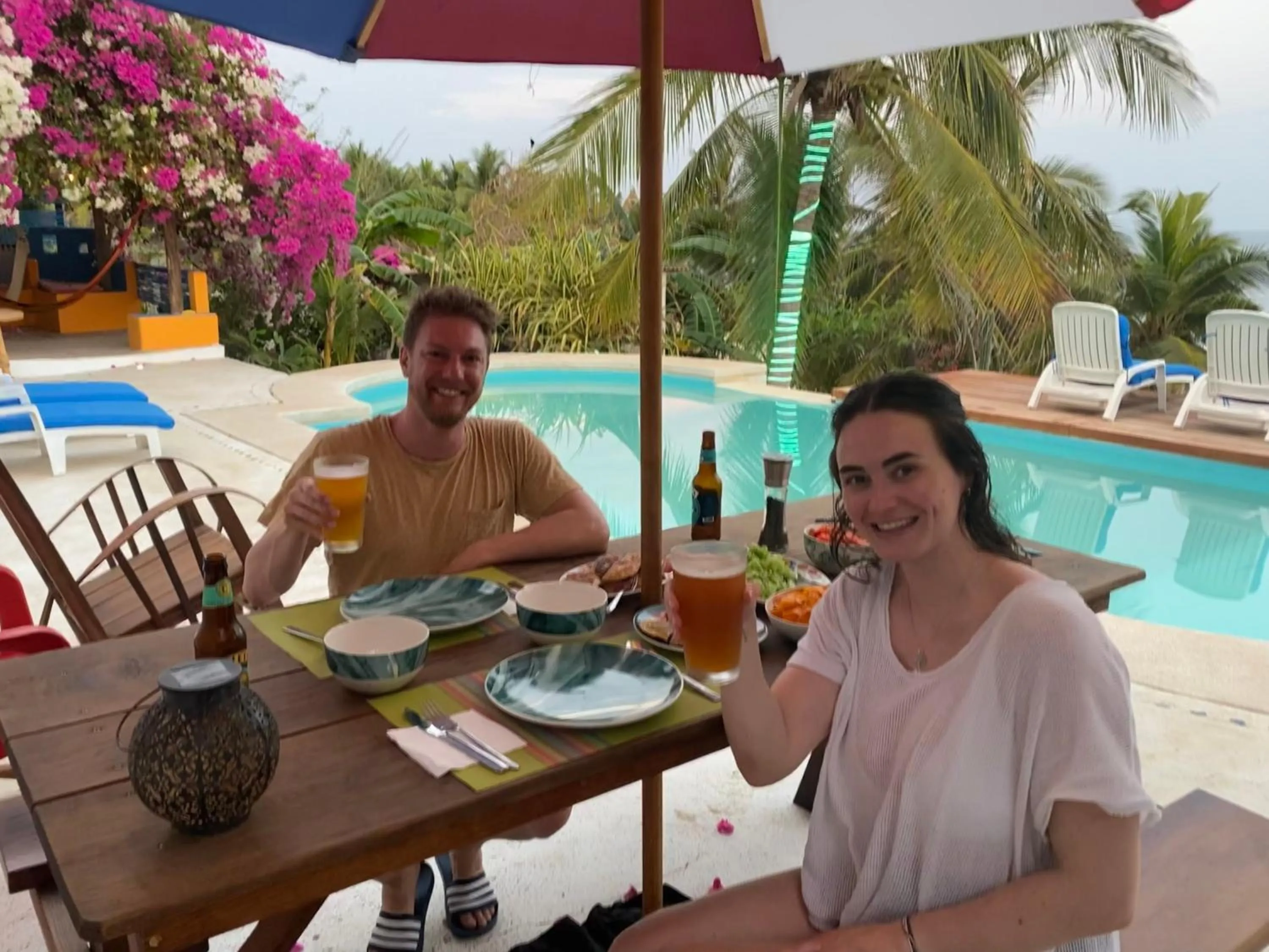 Patio in Beachfront Paradise Boutique Hotel