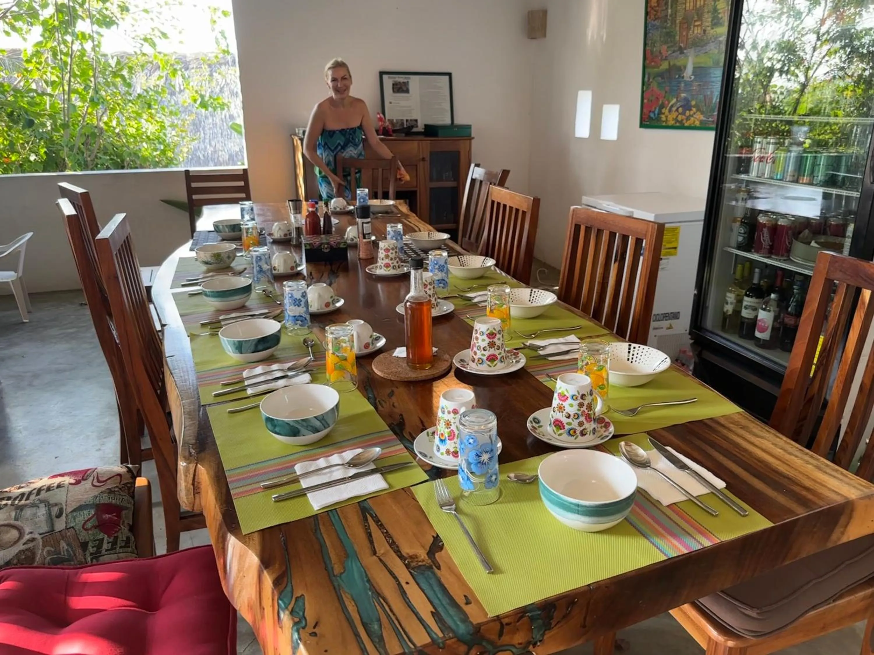 Dining area in Beachfront Paradise Boutique Hotel