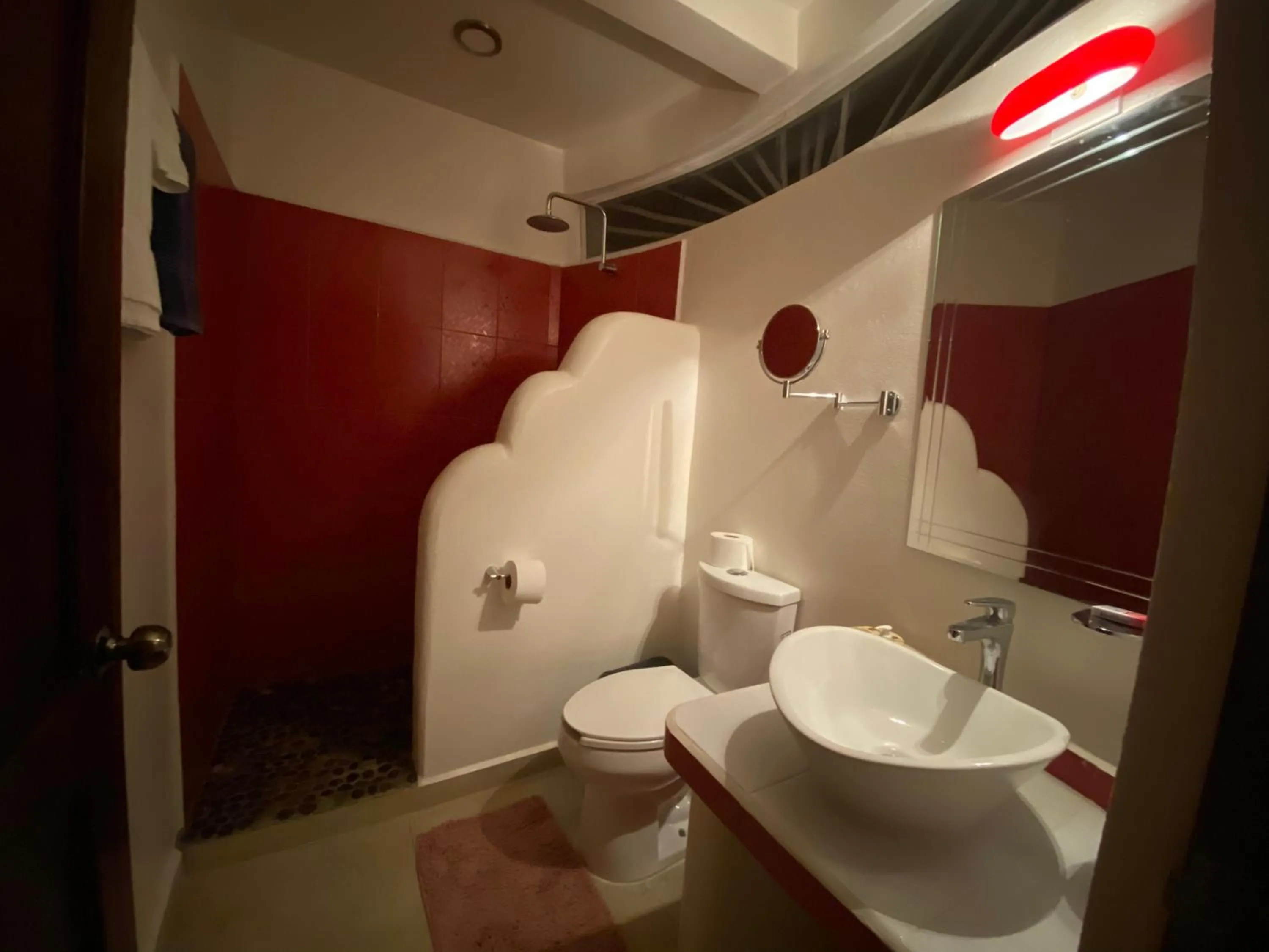 Shower in Beachfront Paradise Boutique Hotel