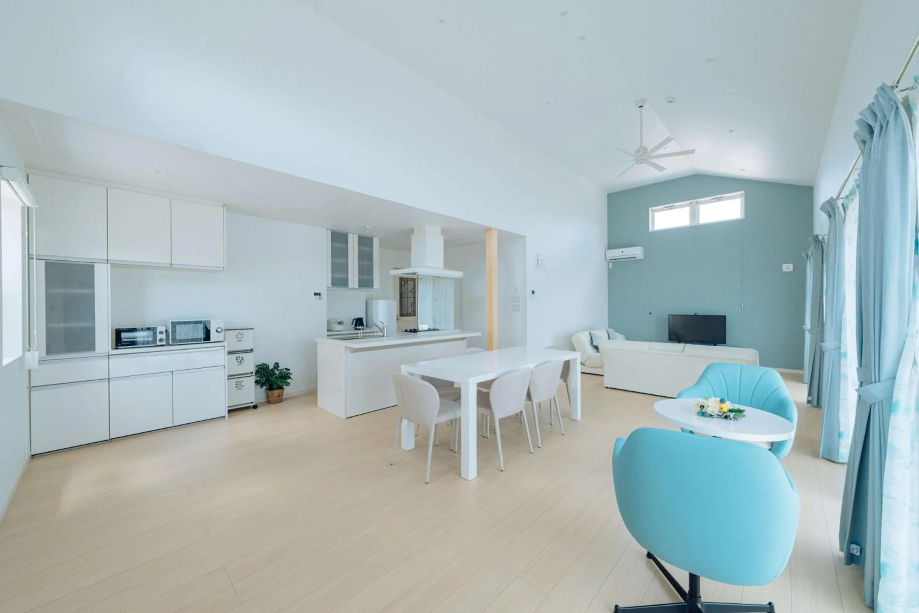 Kitchen or kitchenette in Villa Capri Miyakojima