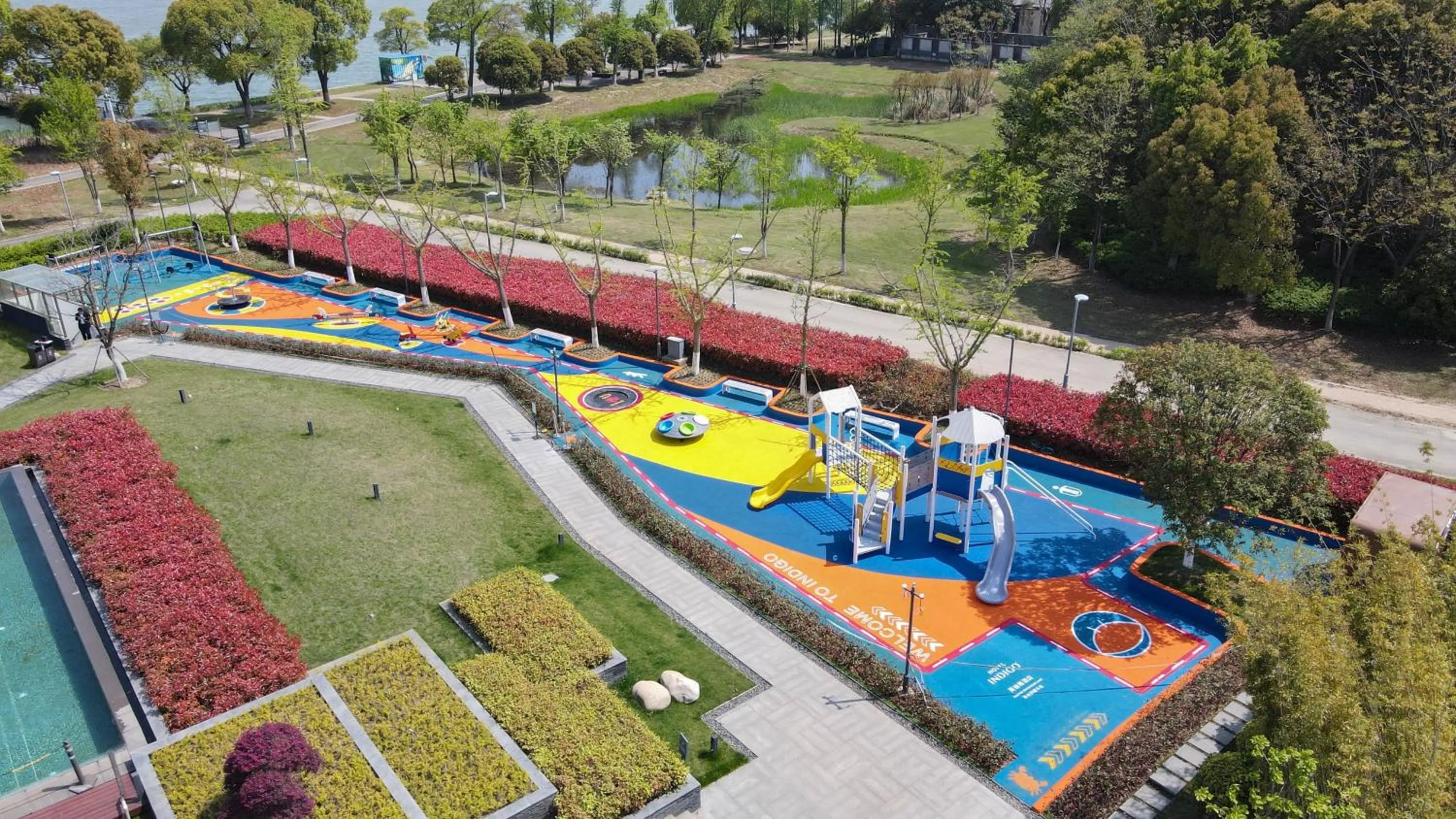 Children play ground in Hotel Indigo Suzhou Yangcheng Lake by IHG
