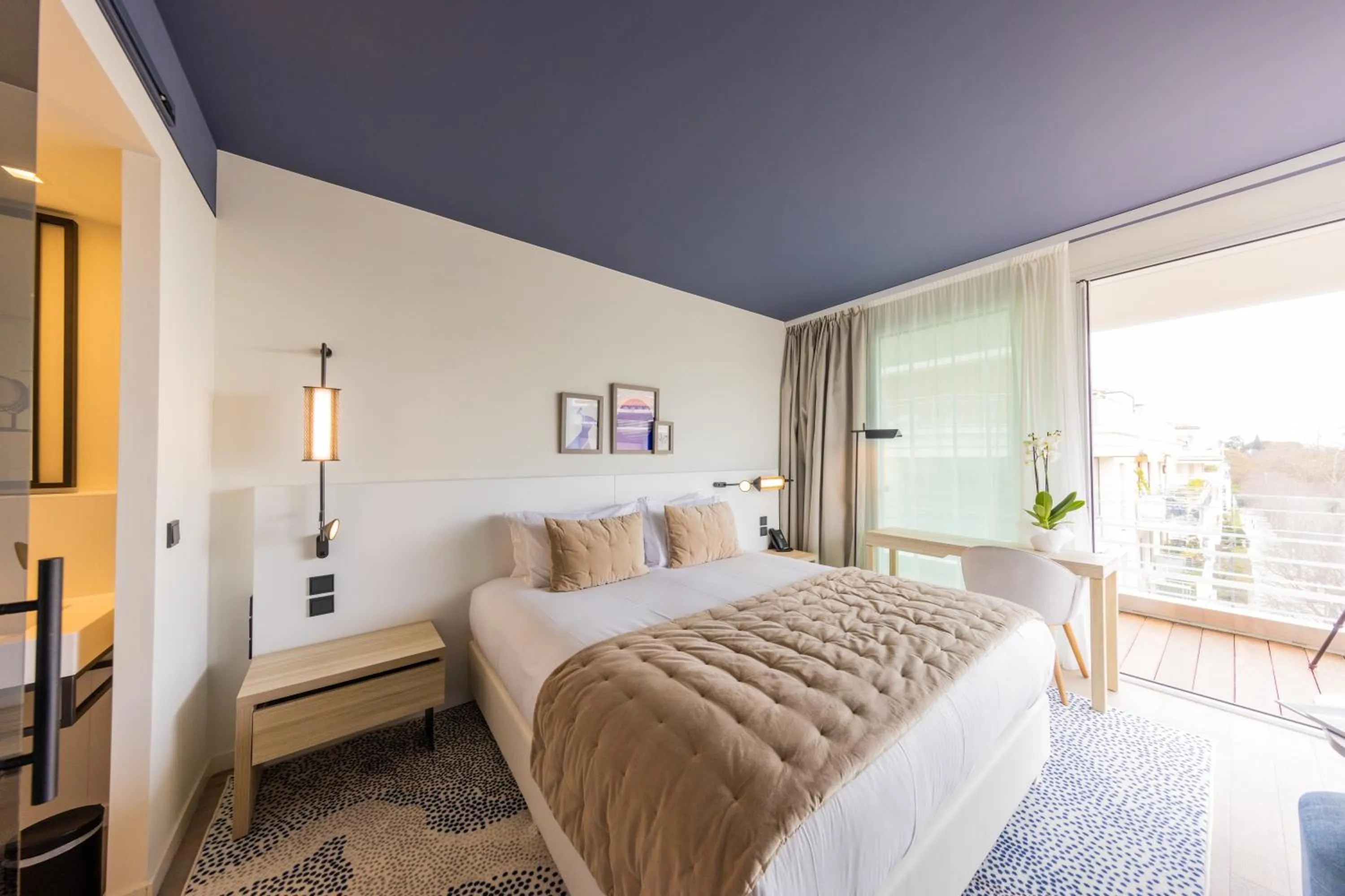 Bed in Hotel Indigo Cagnes-sur-Mer by IHG