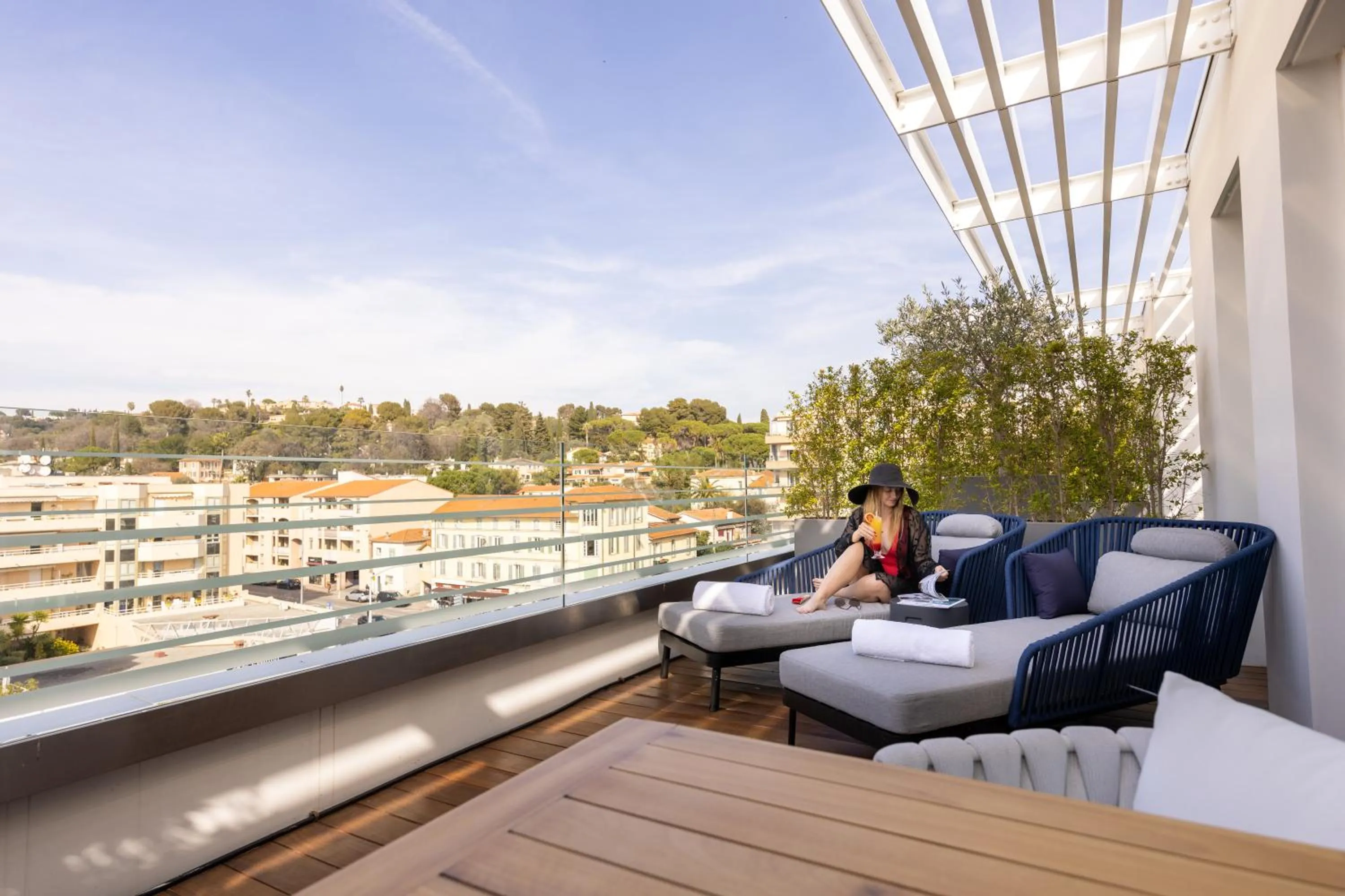 Balcony/Terrace in Hotel Indigo Cagnes-sur-Mer by IHG