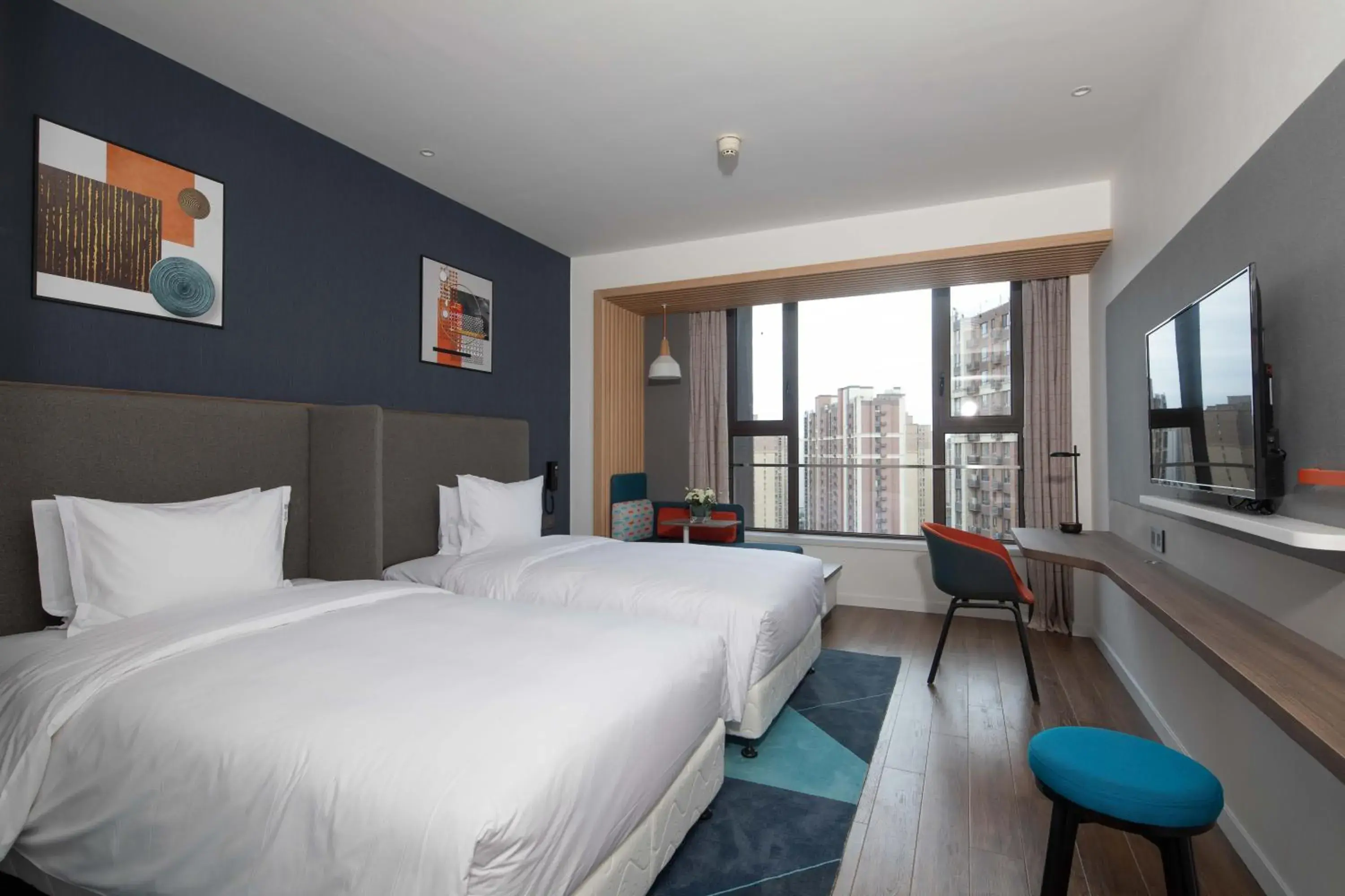 Photo of the whole room, Bed in Holiday Inn Express Xi'an High Tech South by IHG Photo of the whole room, Bed in Holiday Inn Express Xi'an High Tech South by IHG