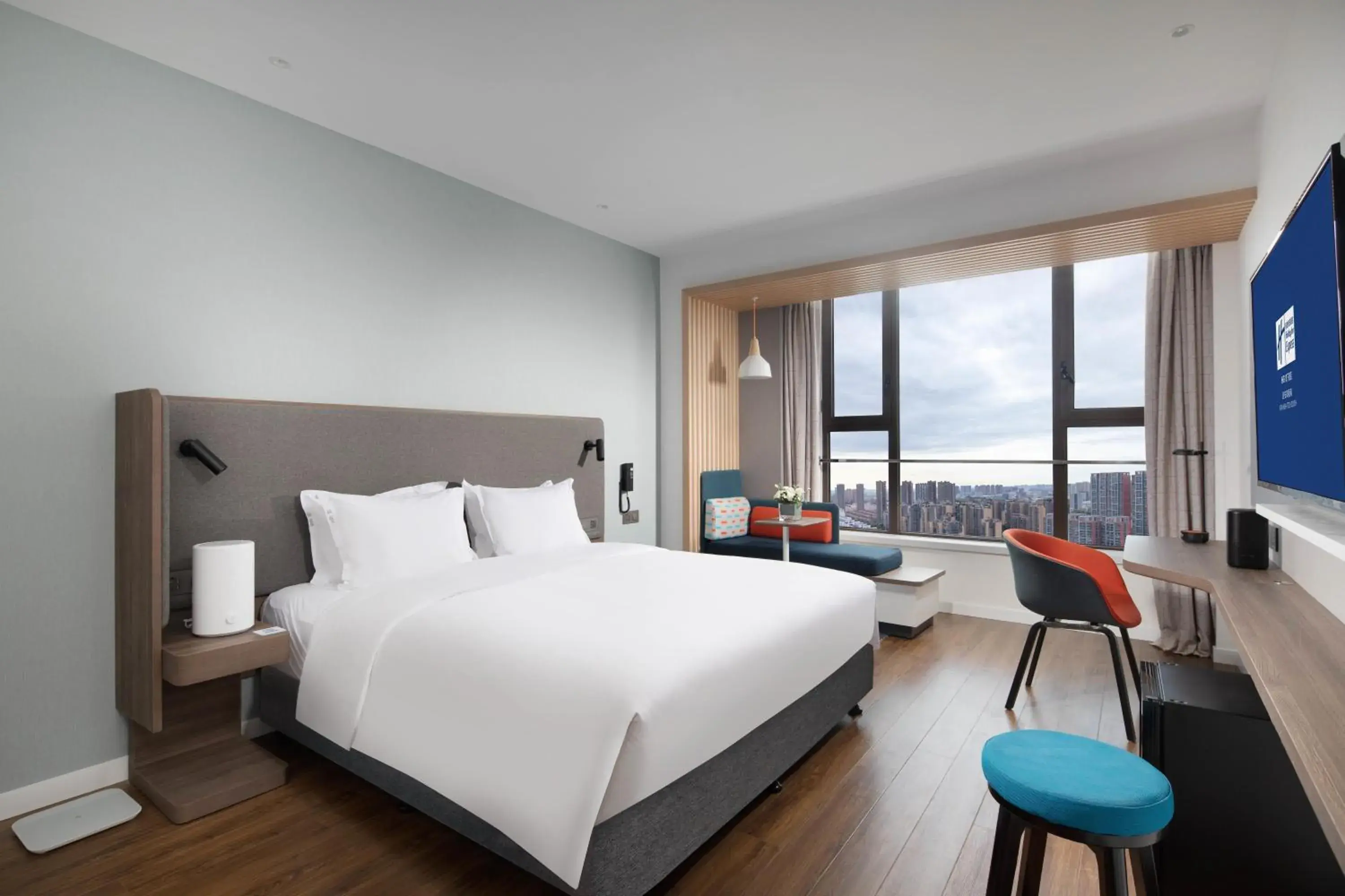 Bedroom, Bed in Holiday Inn Express Xi'an High Tech South by IHG Bedroom, Bed in Holiday Inn Express Xi'an High Tech South by IHG