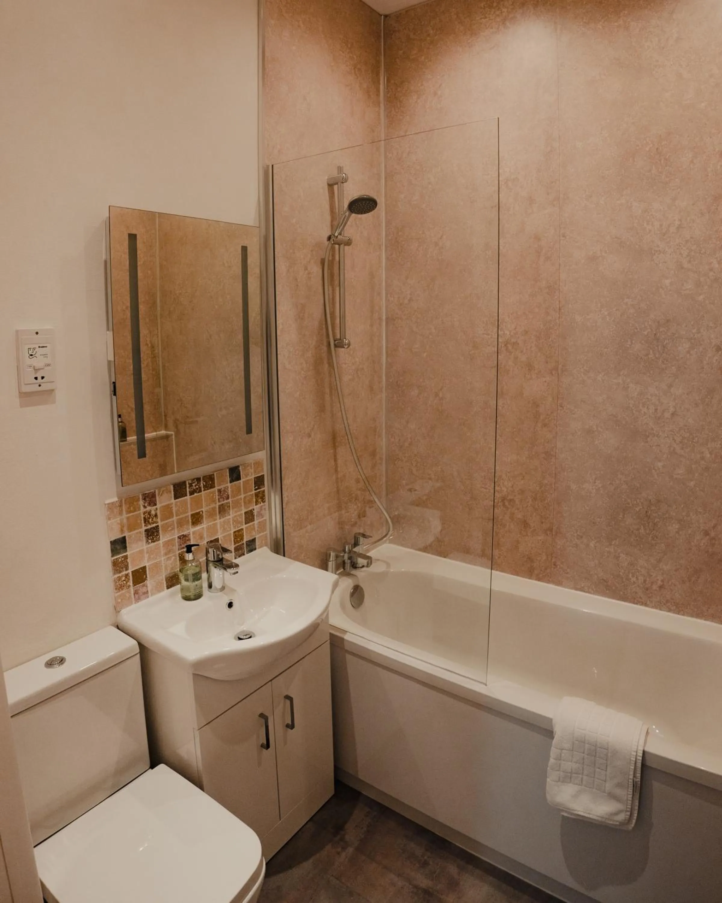 Shower in Royal Chambers Serviced Apartments
