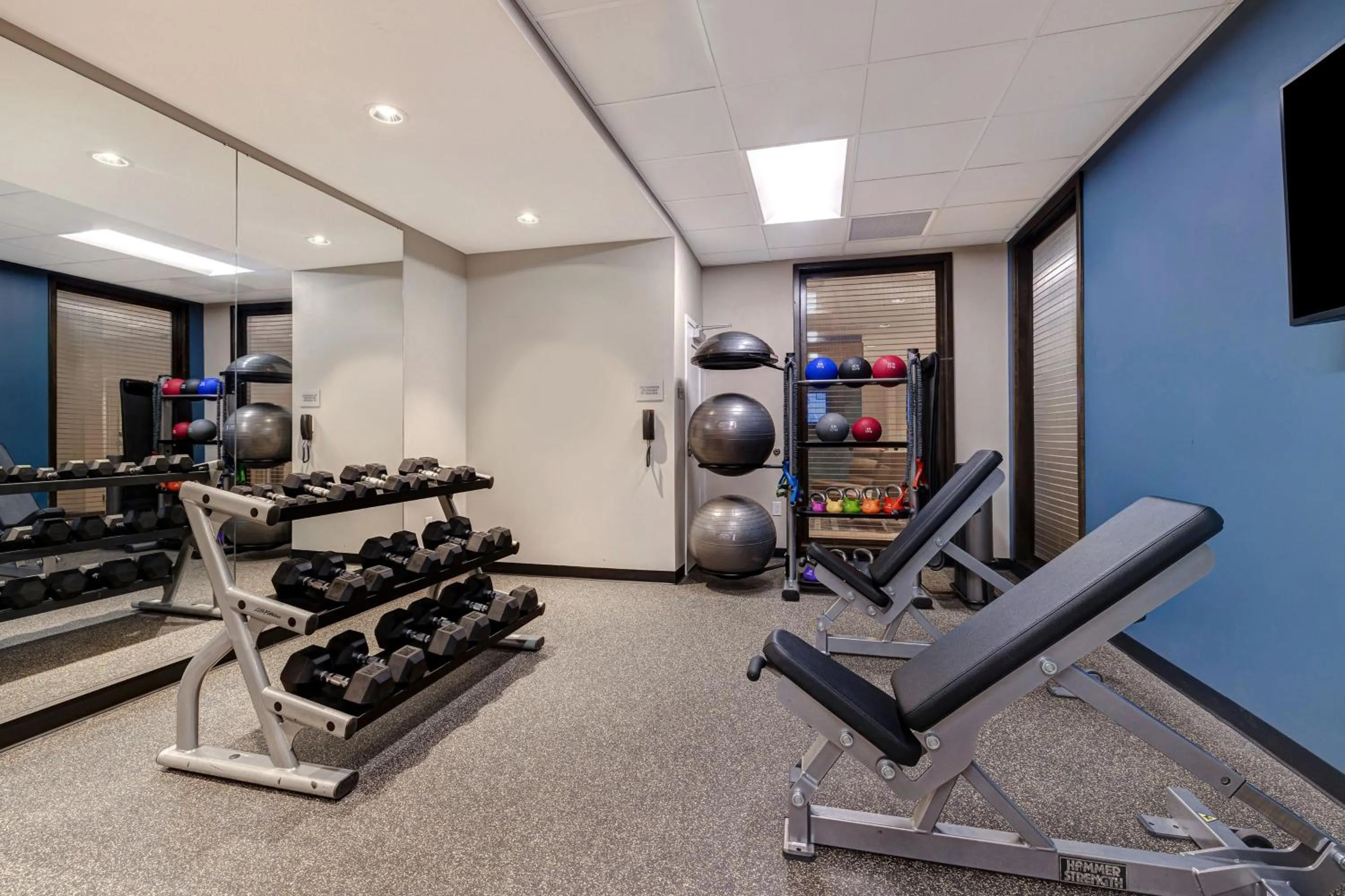 Fitness centre/facilities in TownePlace Suites by Marriott Monroe