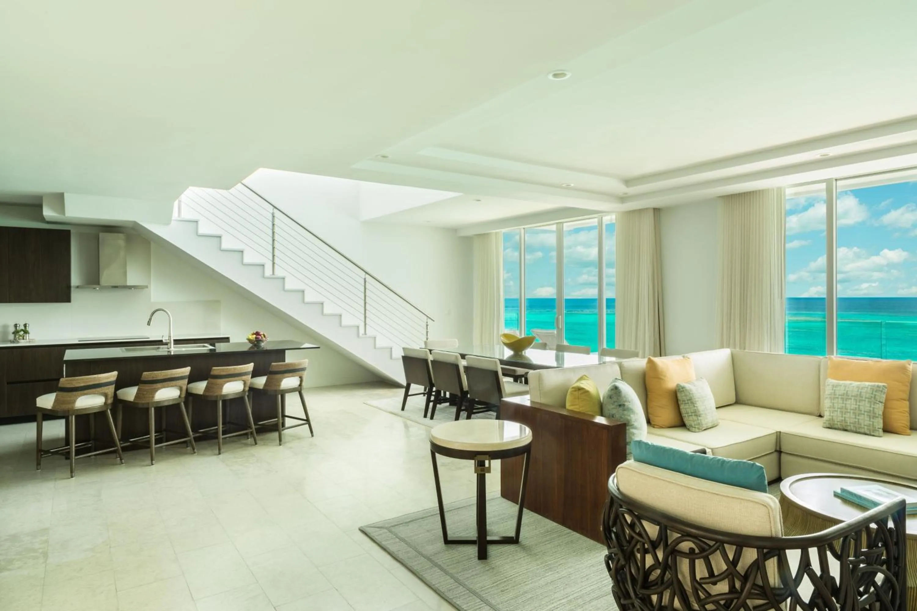 Living room in The Ritz-Carlton Residences, Turks & Caicos