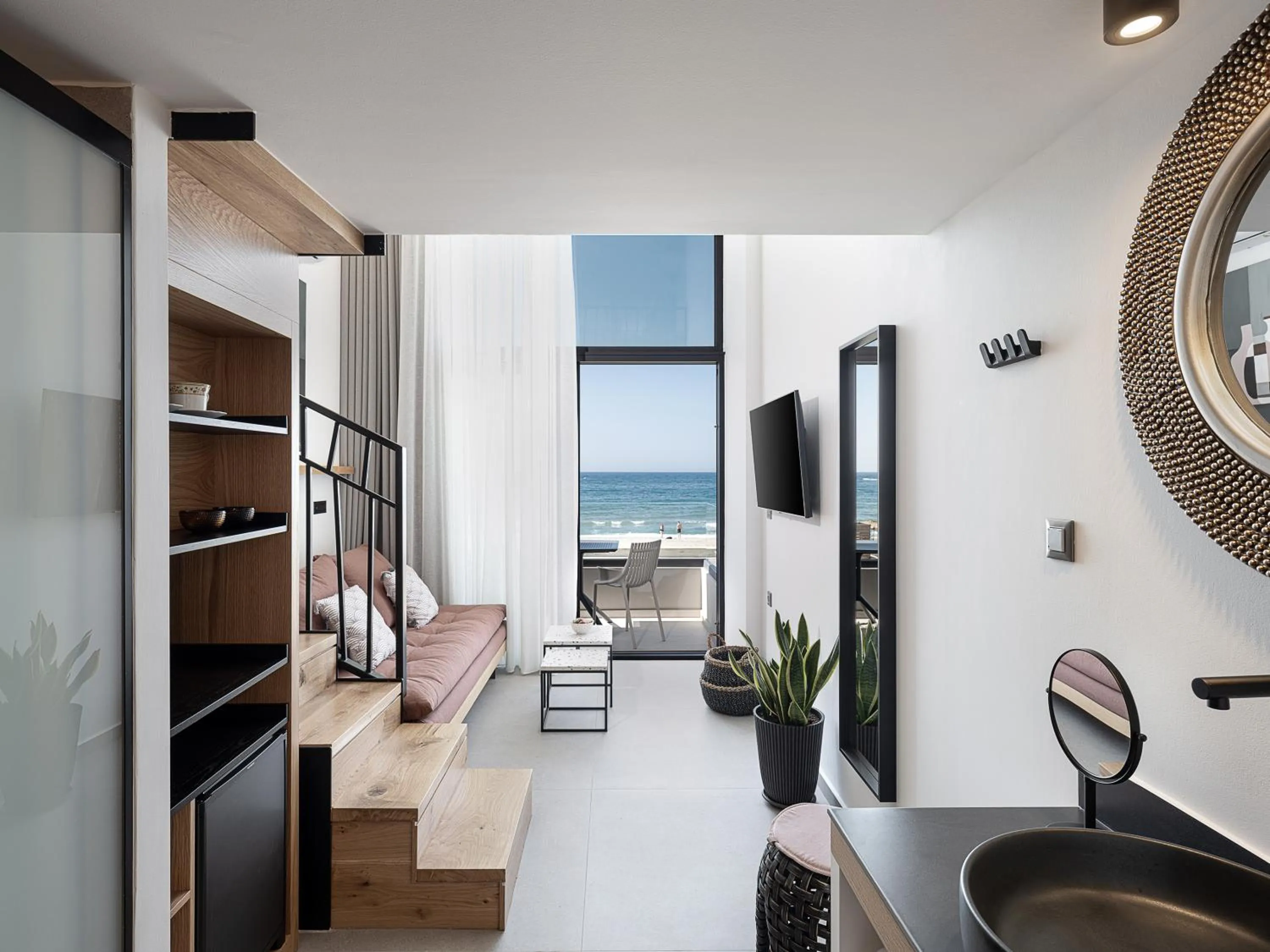 Living room in Calla Luxury Seafront Suites