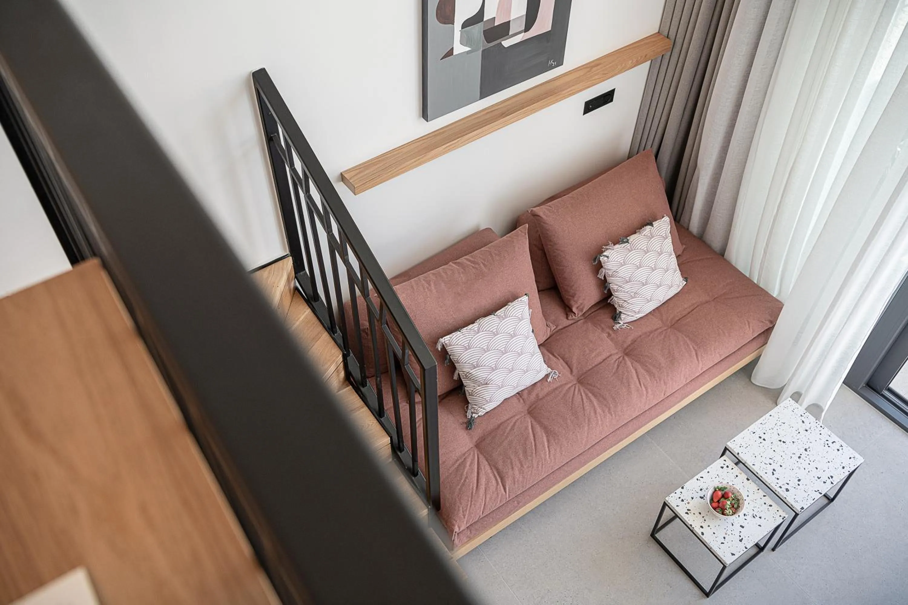 Living room, Bed in Calla Luxury Seafront Suites