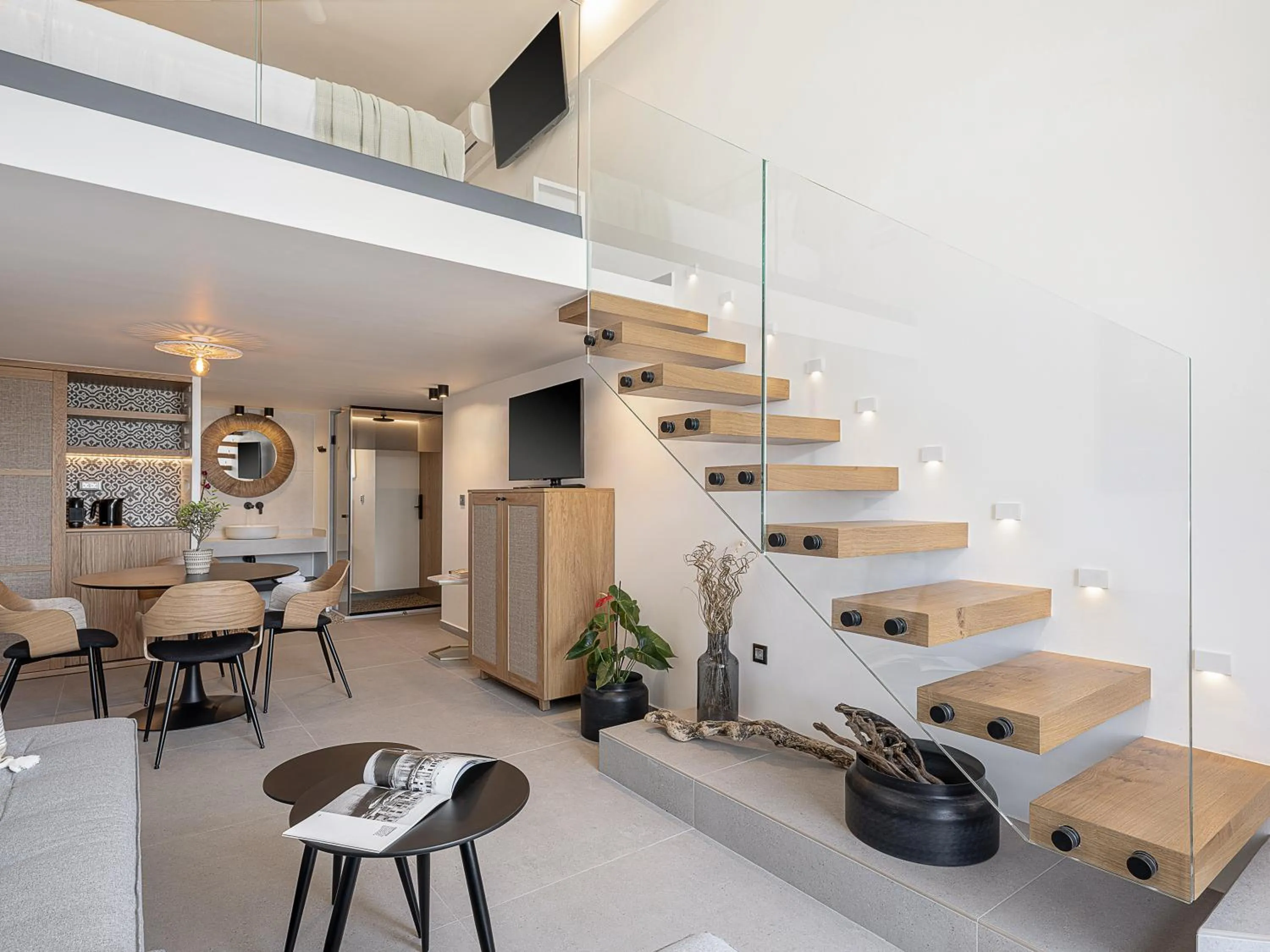 Living room in Calla Luxury Seafront Suites