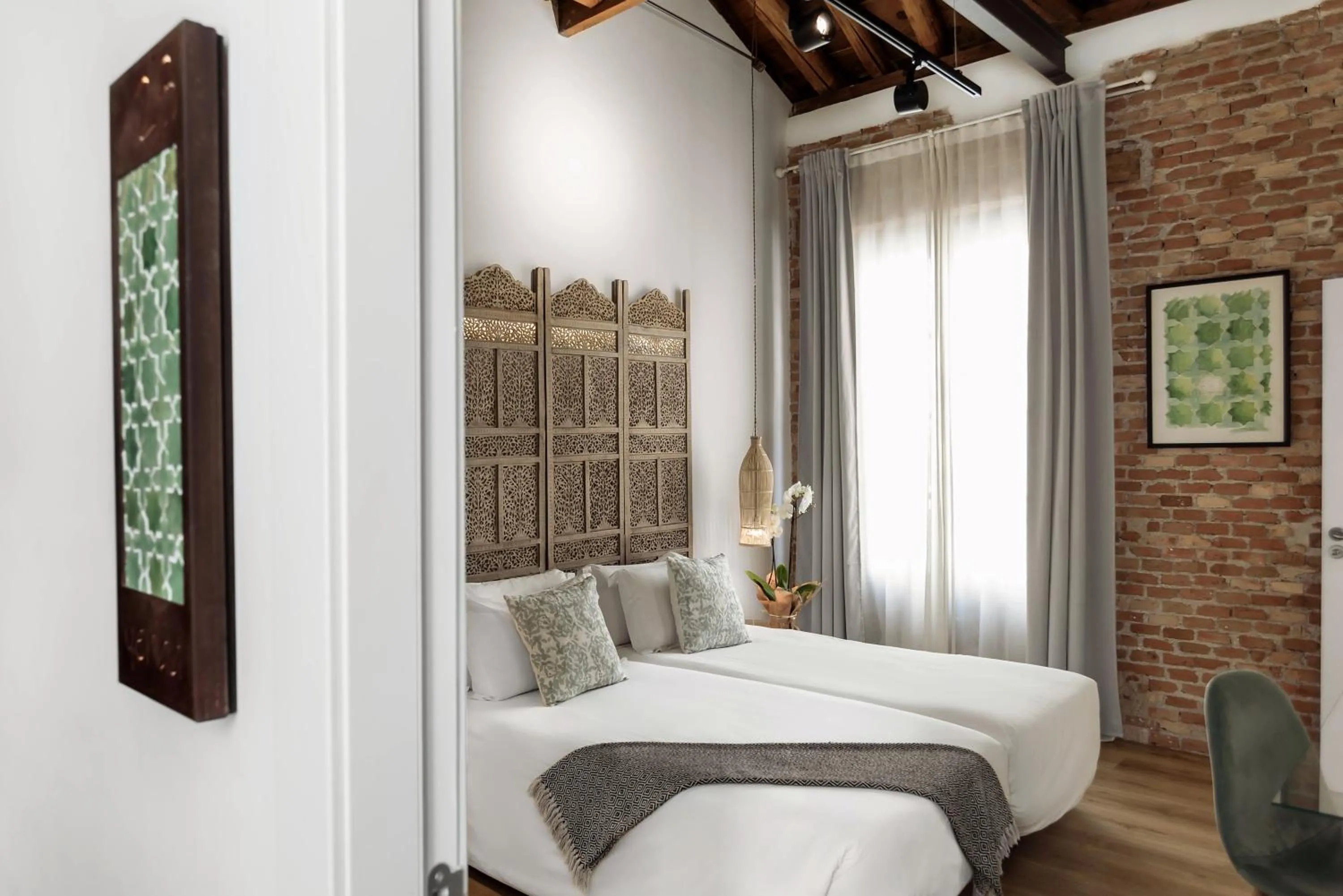 Bed in Hotel La Casa de Los Mosaicos by Maxi Hoteles