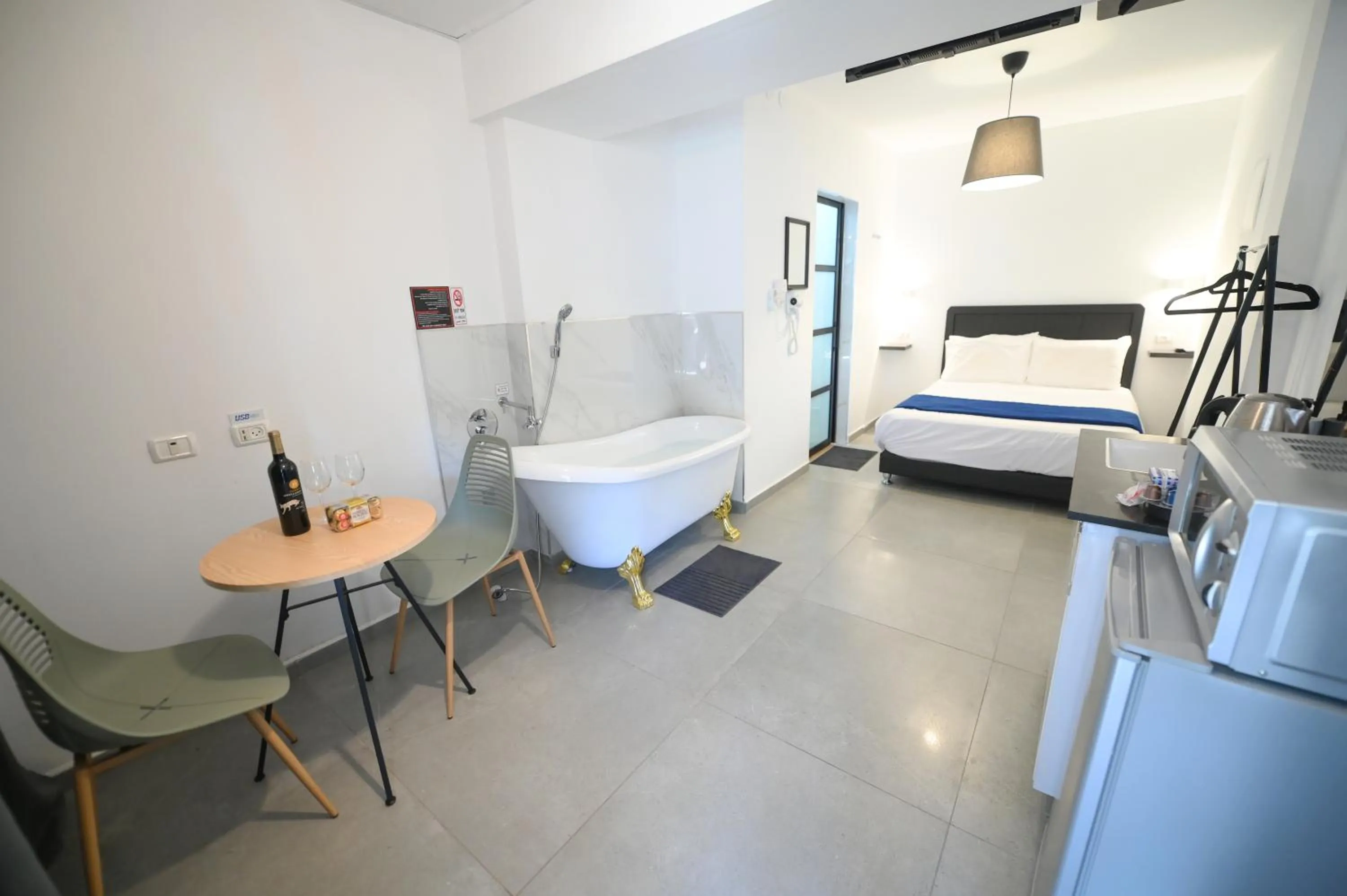 Dining area, Bed in Suites in the Galilee