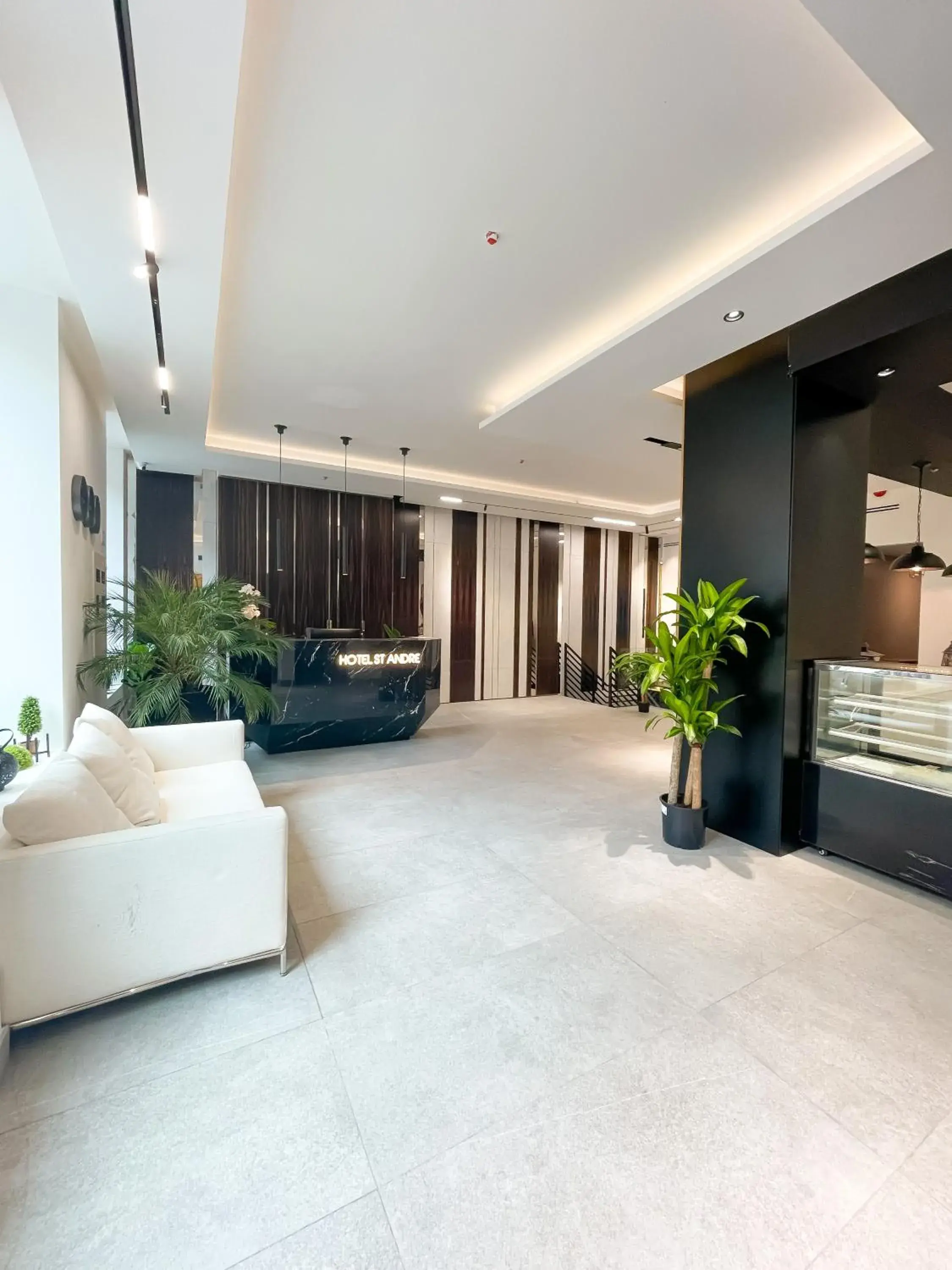 Lobby or reception in Hotel Saint-Andre Lobby or reception in Hotel Saint-Andre