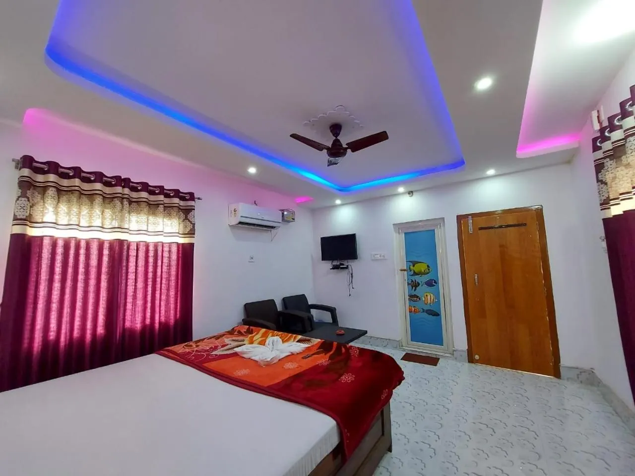 Bed in Swastik Resort Tajpur